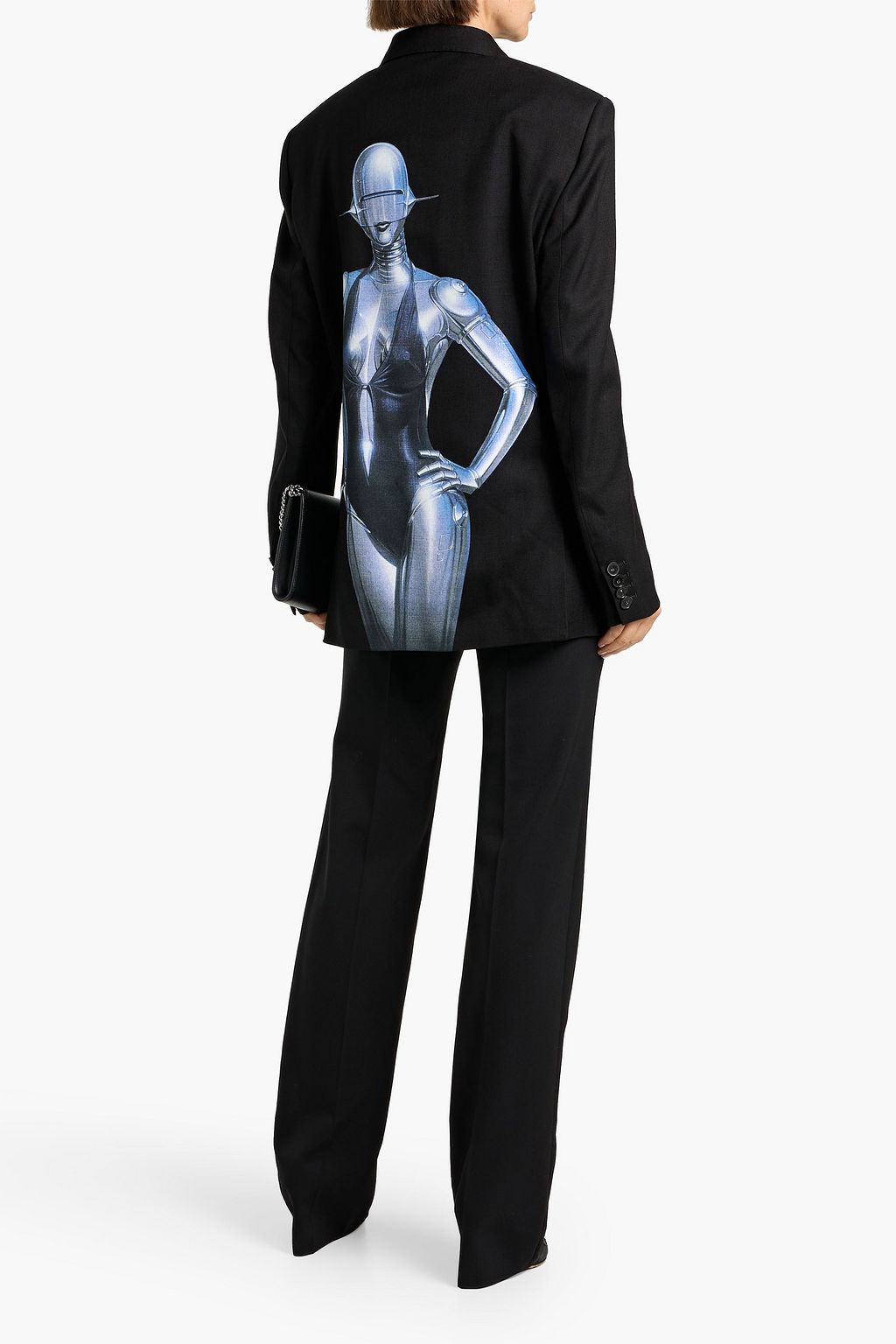 STELLA MCCARTNEY + Sorayama double-breasted printed woven blazer