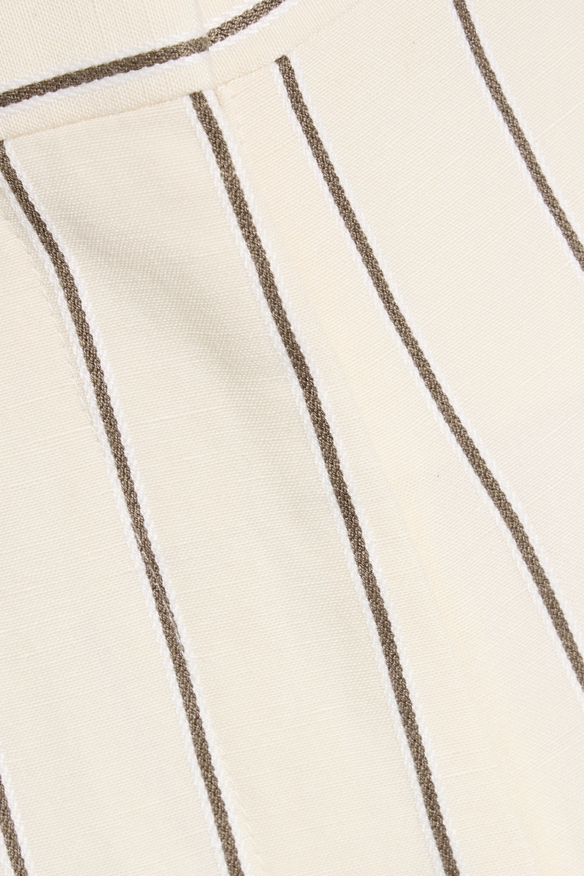 Stella McCartney Striped jacquard straight-leg pants