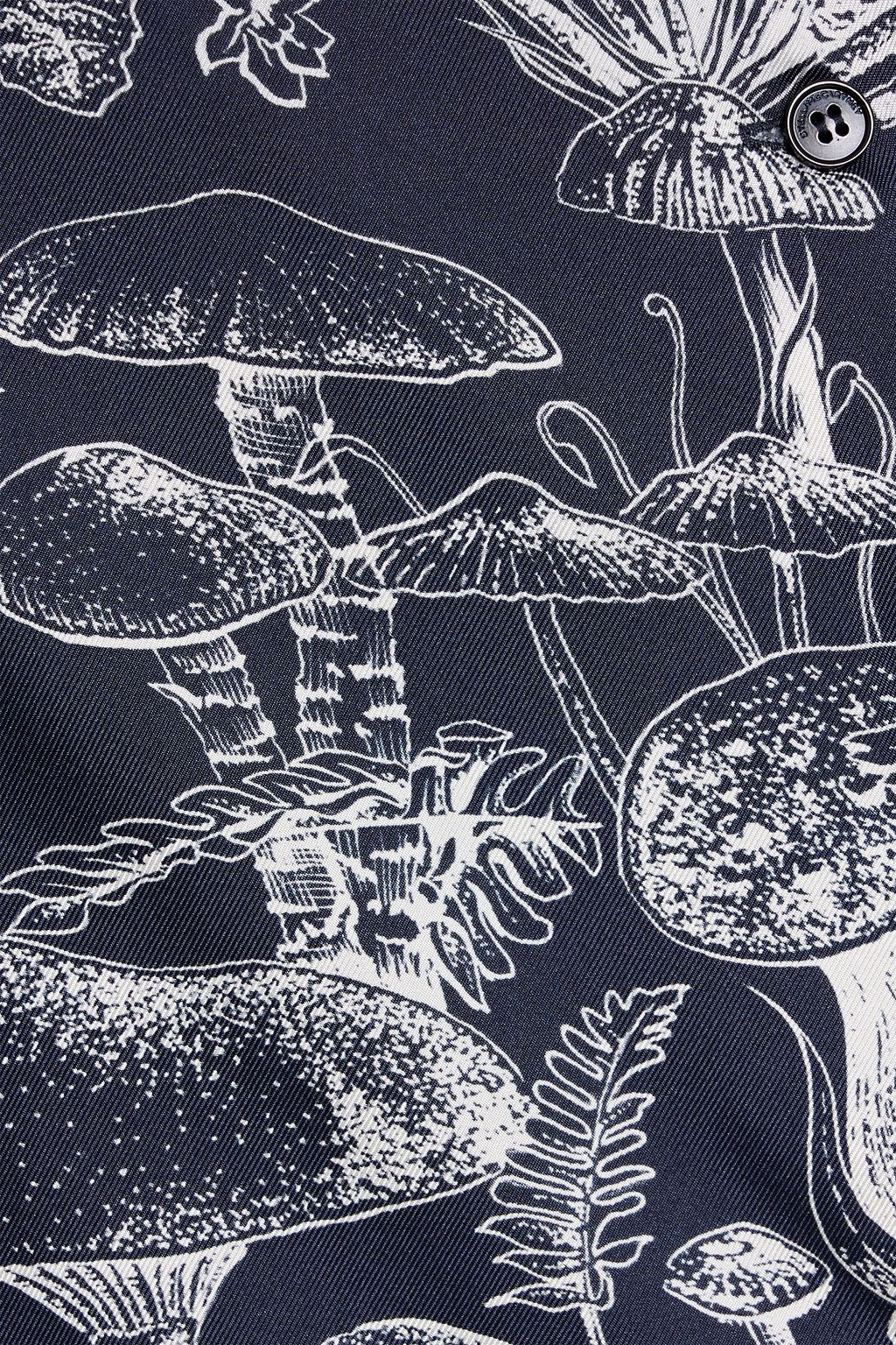 STELLA MCCARTNEY Printed silk-twill shirt