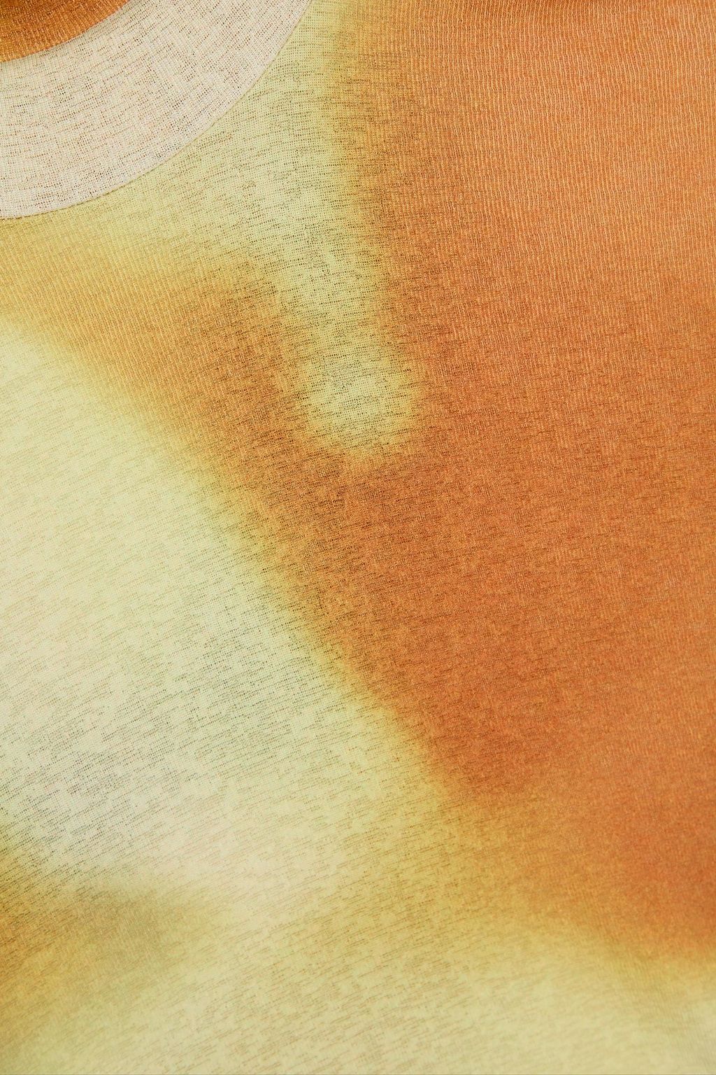 NANUSHKA Harri tie-dyed slub jersey turtleneck top