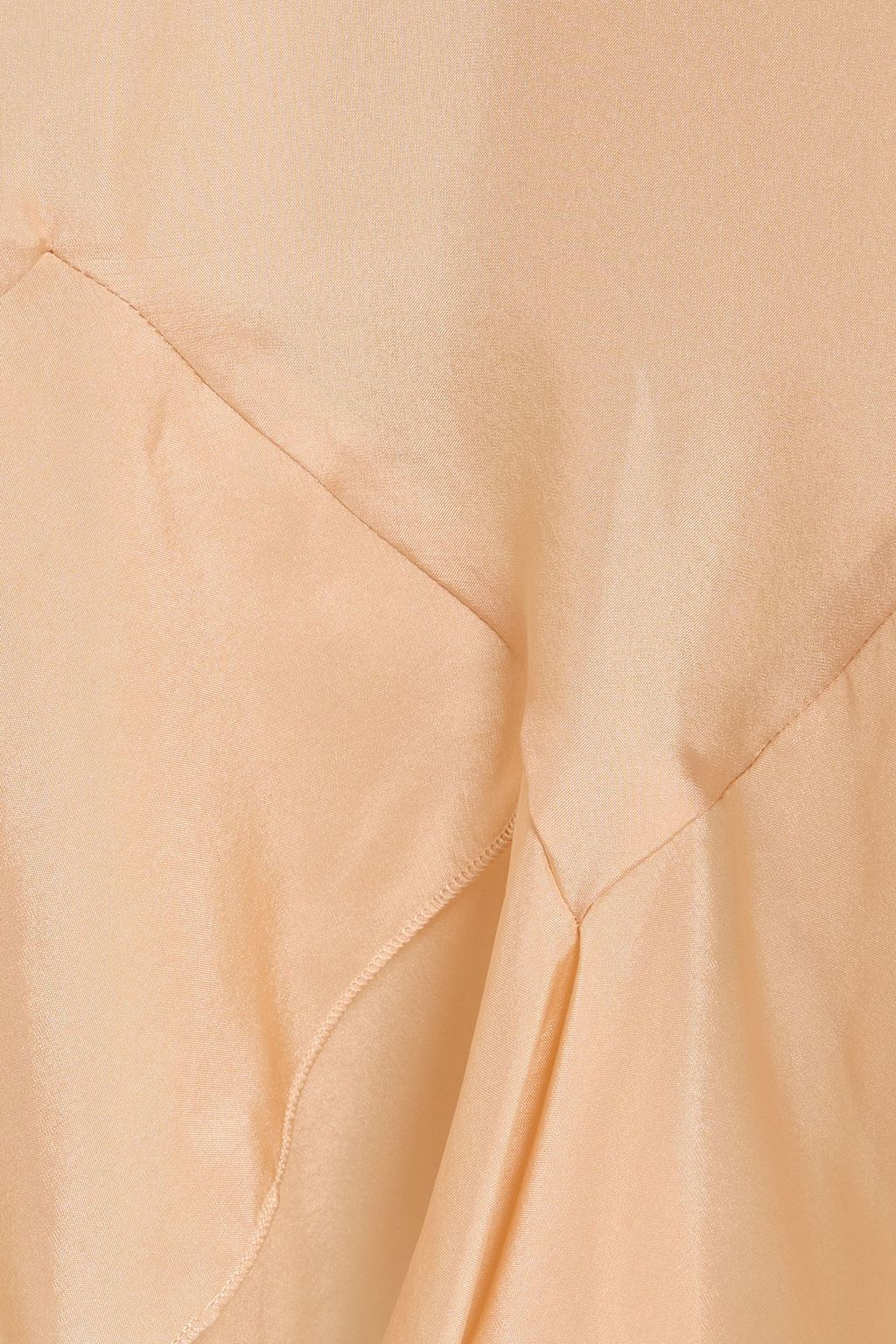 STELLA MCCARTNEY Asymmetric silk-satin maxi skirt