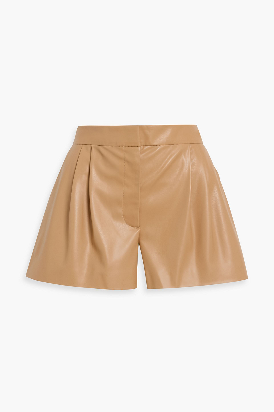 Stella Mccartney Pleated Shorts In Brown