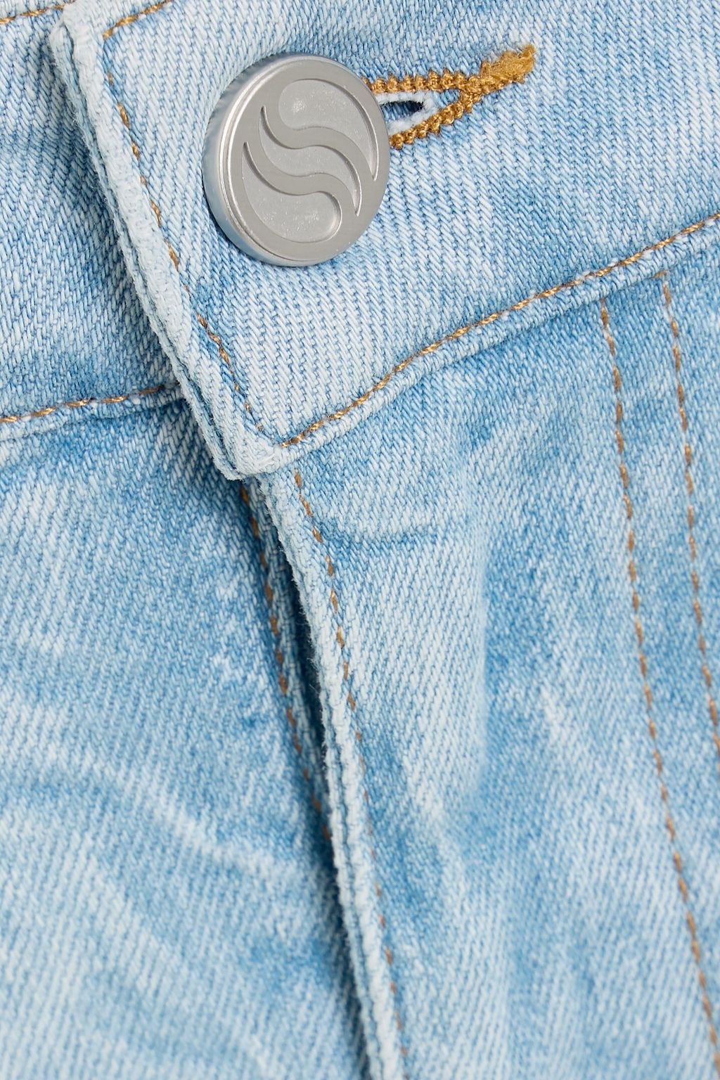 STELLA MCCARTNEY Faded high-rise straight-leg jeans