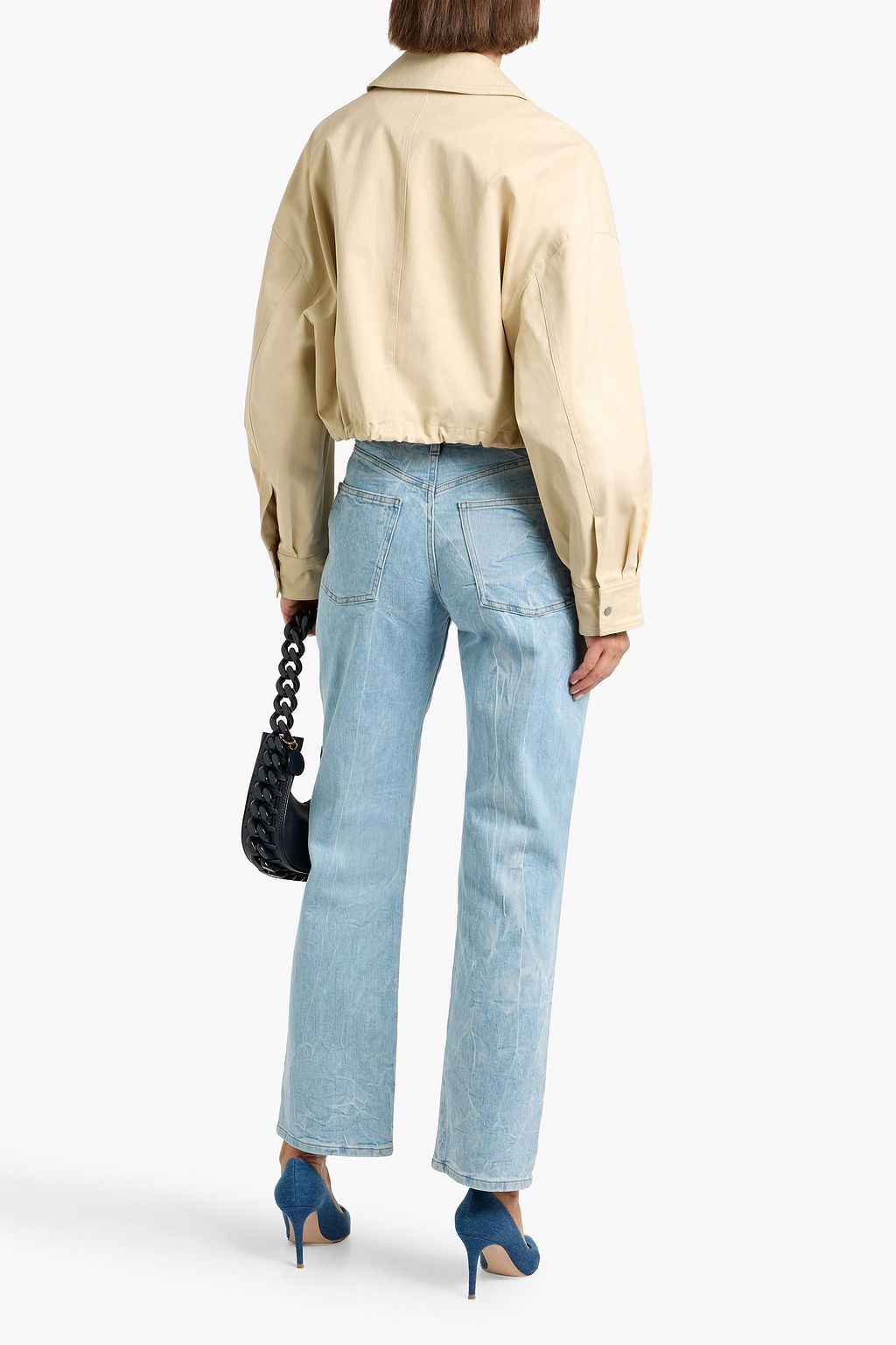 STELLA MCCARTNEY Faded high-rise straight-leg jeans