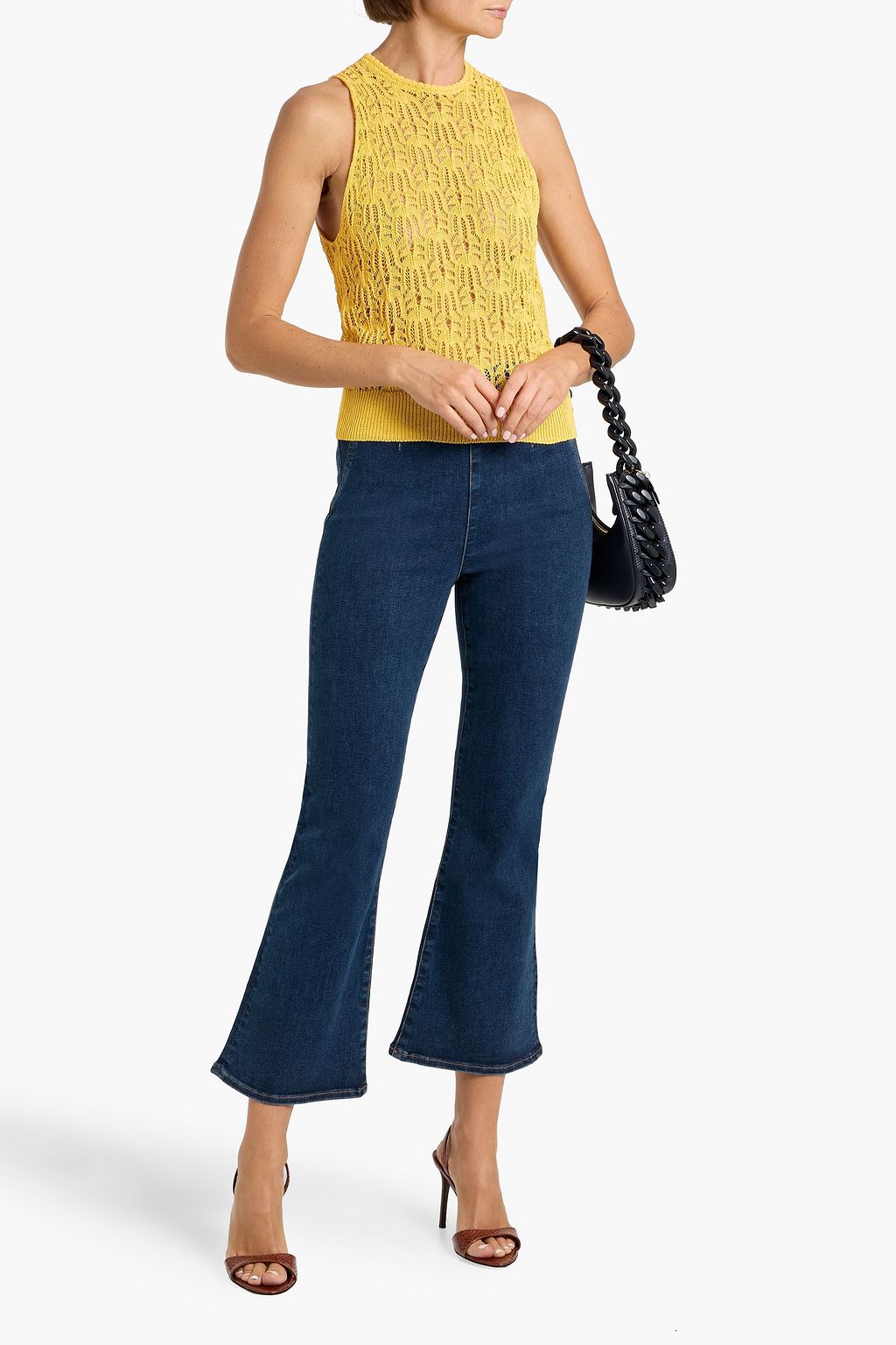 VERONICA BEARD Carson high-rise kick-flare jeans