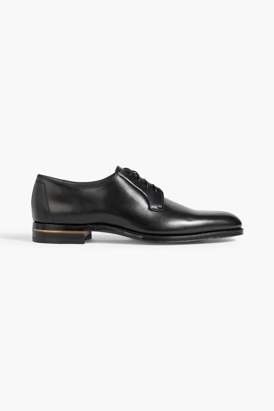 Dunhill Duke Leather Derby Shoes In Black