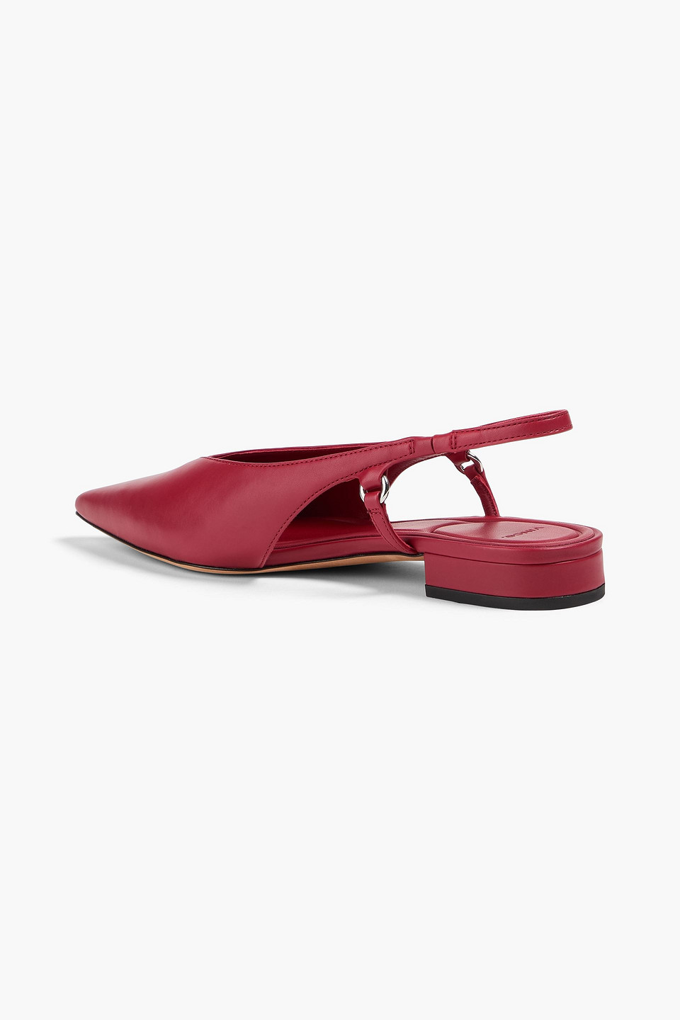 Vince. - Ines Leather Slingback Point-toe Flats - Red - Eu 36 