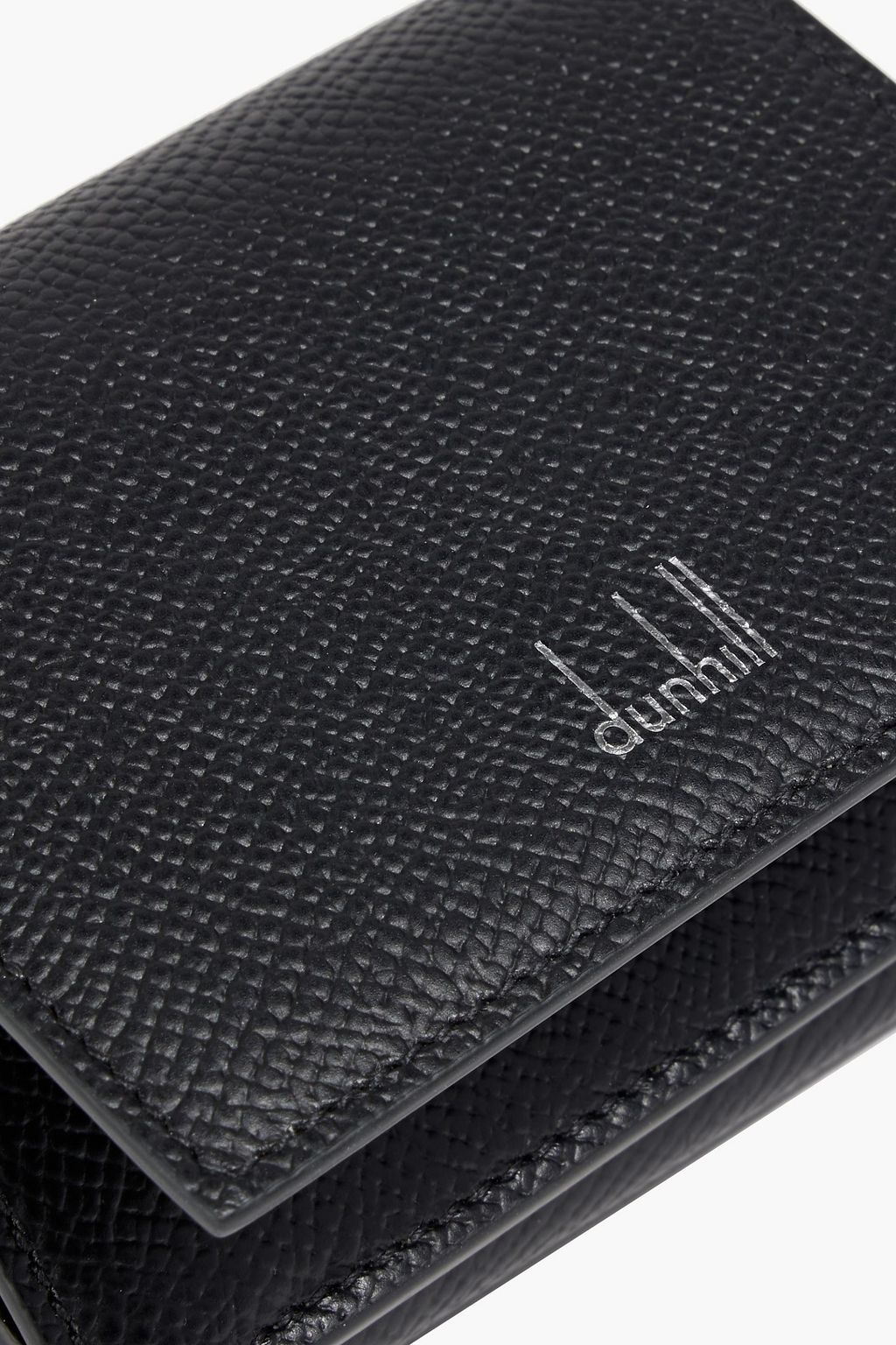 DUNHILL Cadogan pebbled-leather cardholder