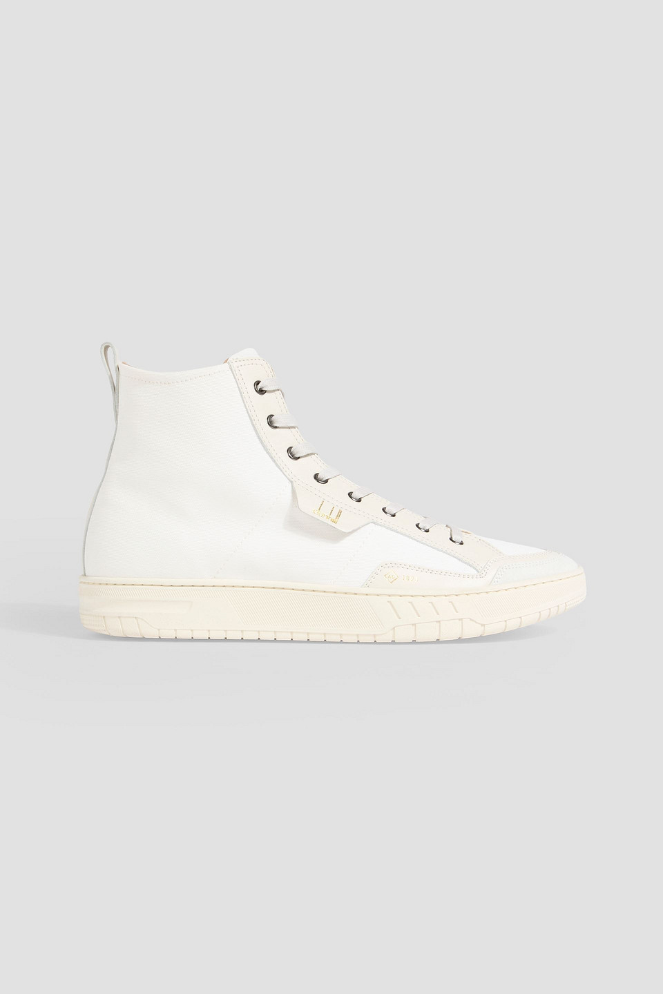 Dunhill Court Canvas High-top Sneakers In White