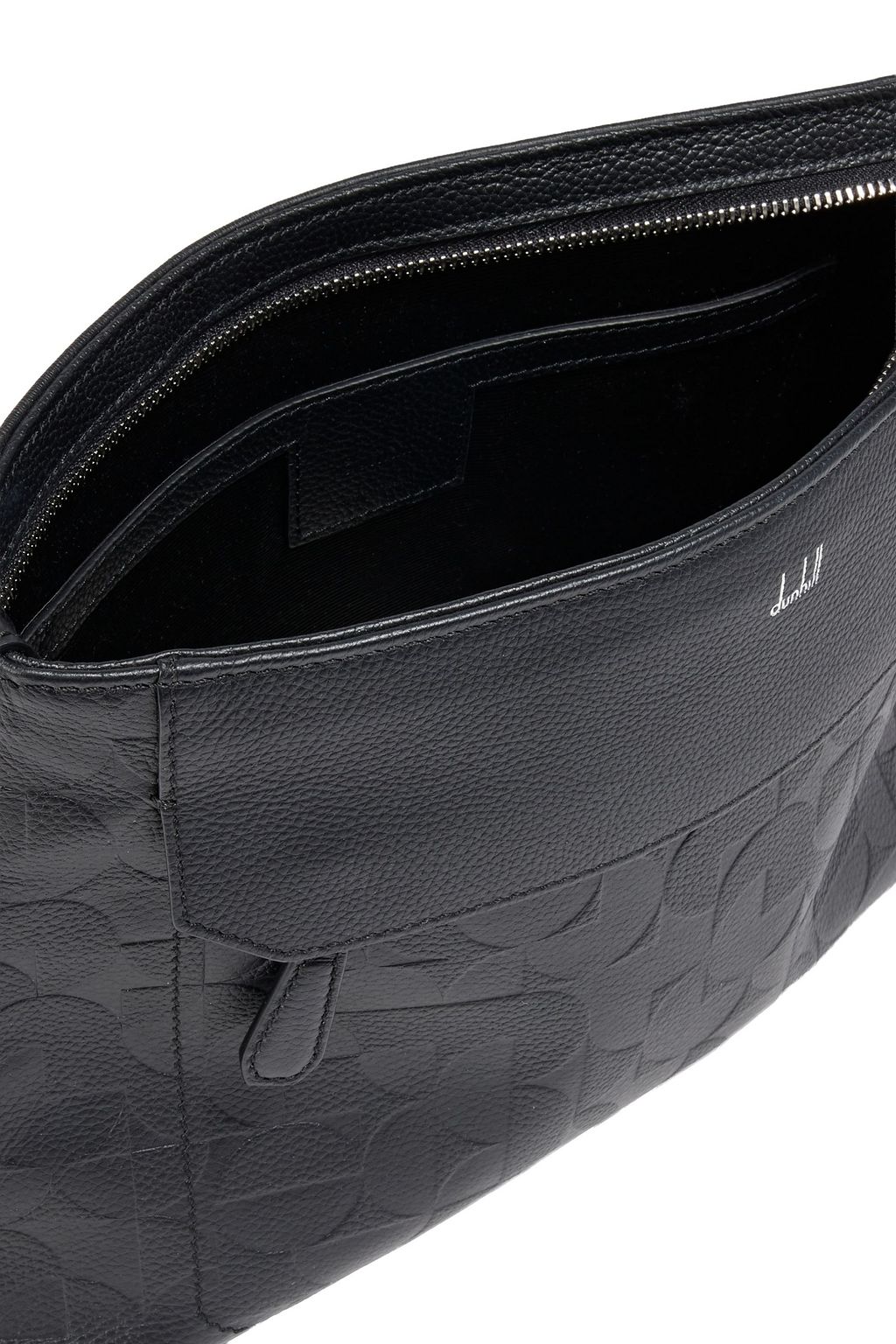 DUNHILL Belgrave embossed leather pouch