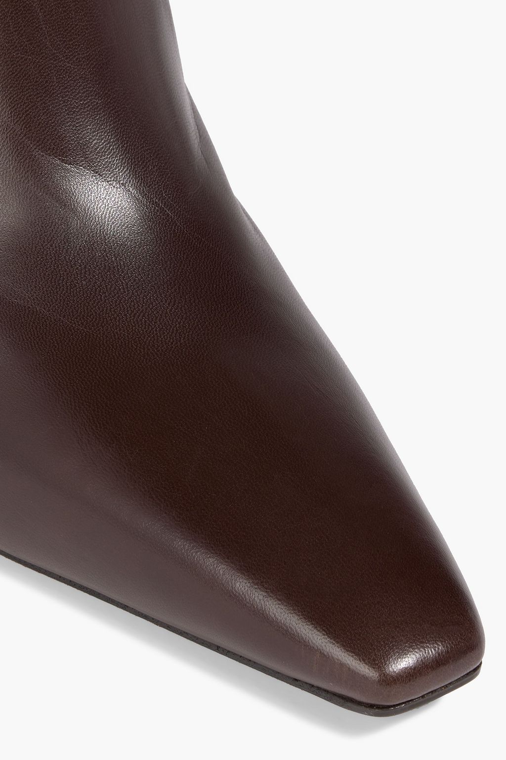 BRUNELLO CUCINELLI Bead-embellished leather ankle boots