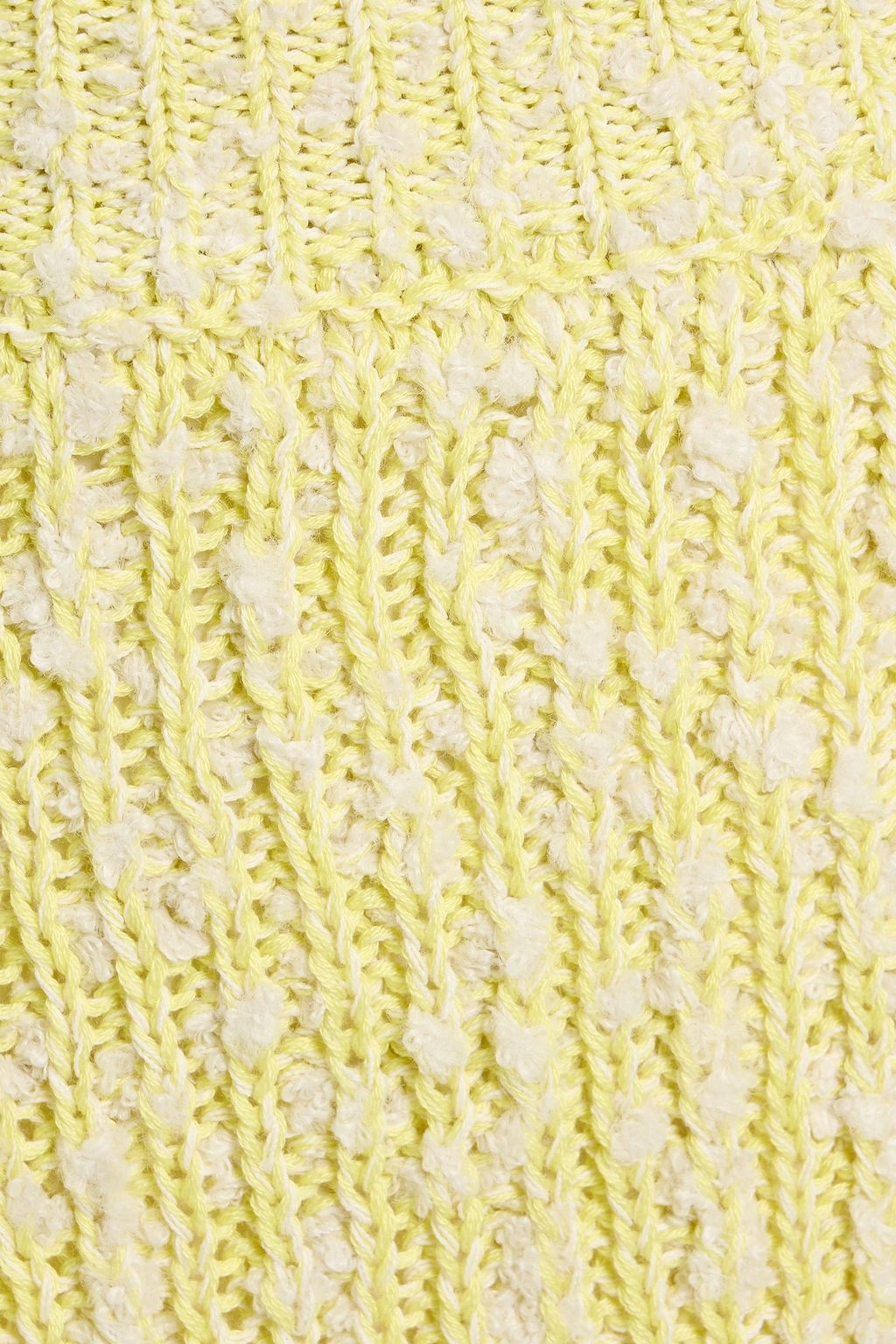 STELLA MCCARTNEY Bouclé-knit cotton-blend midi skirt