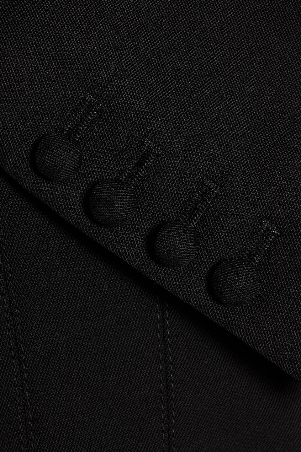 Stella Mccartney Cropped Wool-twill Jacket In Black