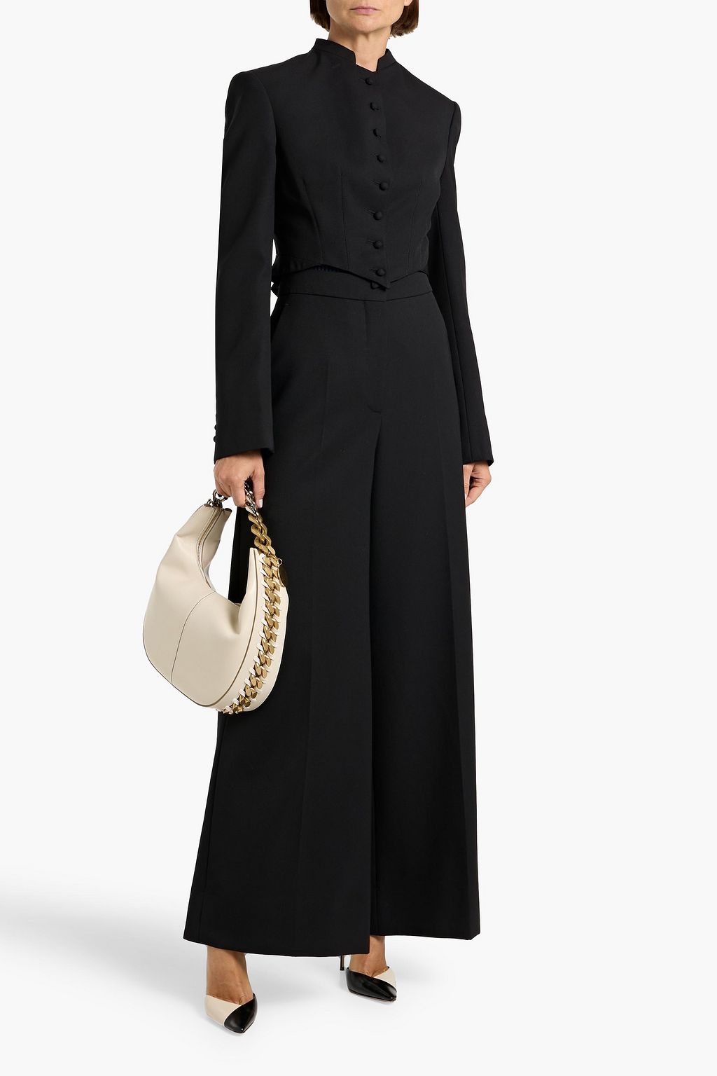 STELLA MCCARTNEY Cropped wool-twill jacket