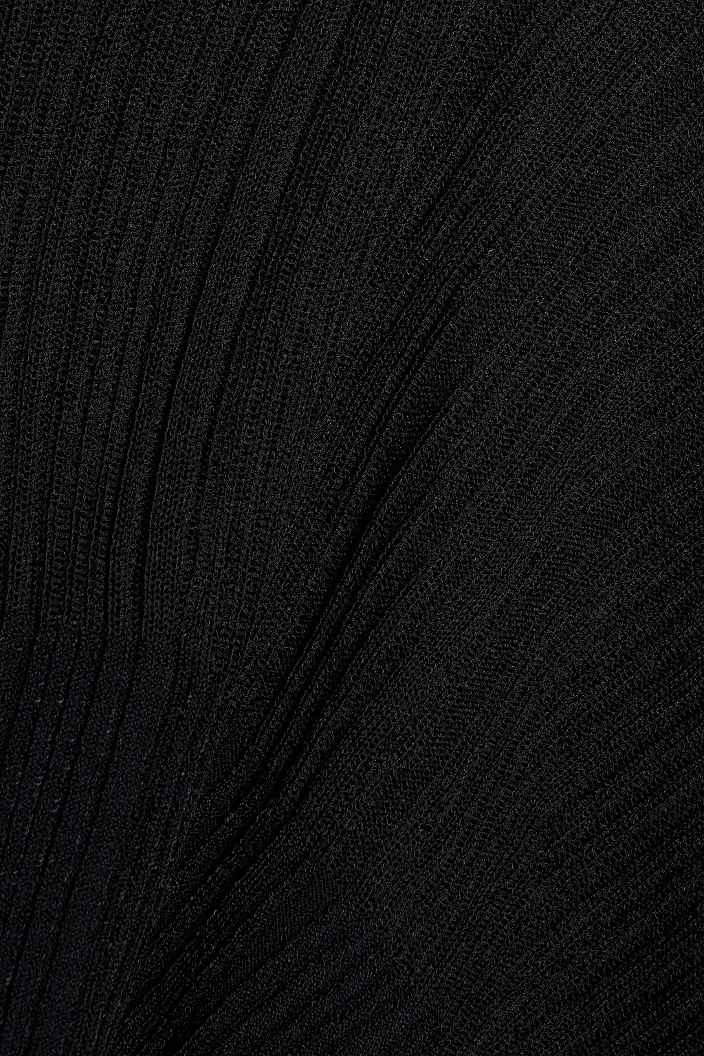 STELLA MCCARTNEY Plissé-knit midi dress