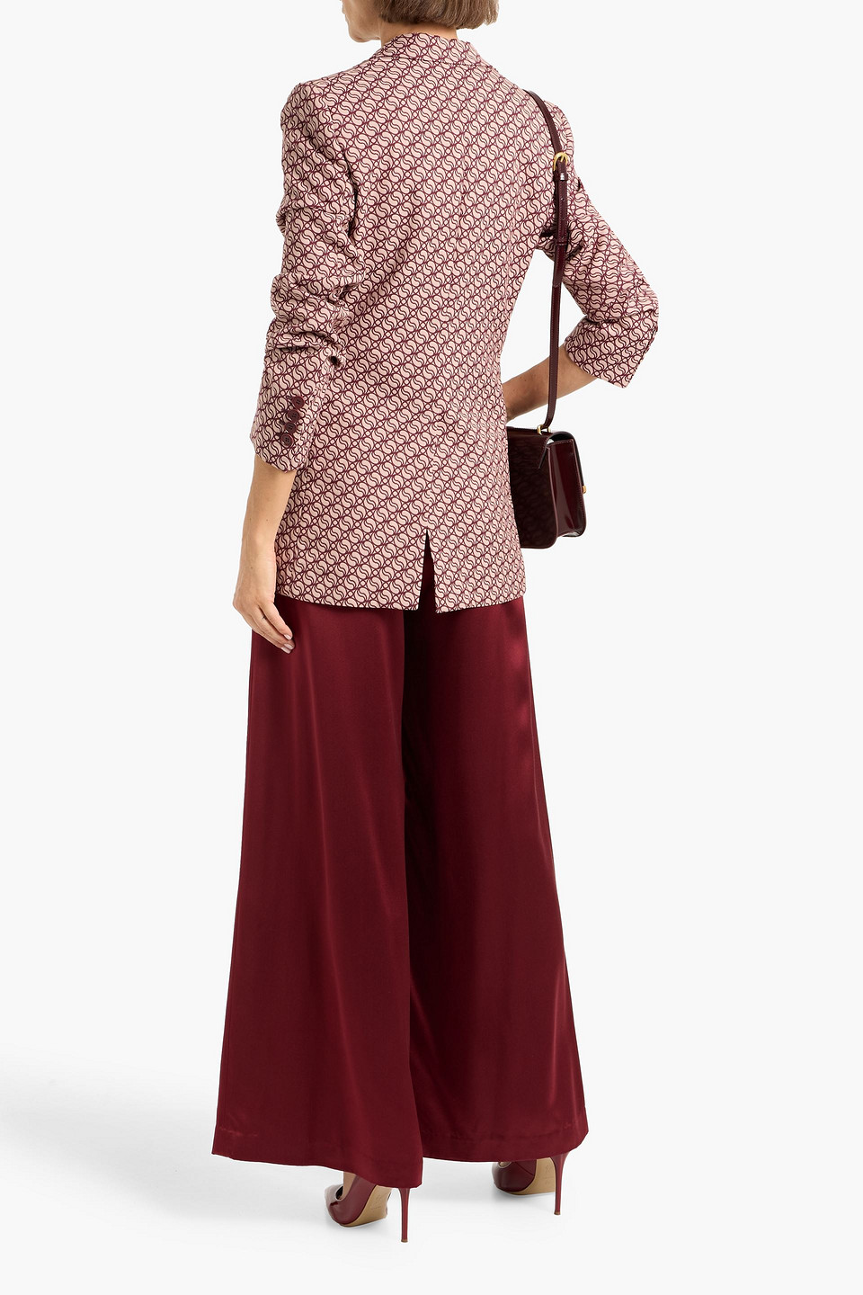 Stella Mccartney Wool-blend Jacquard Blazer In Multi