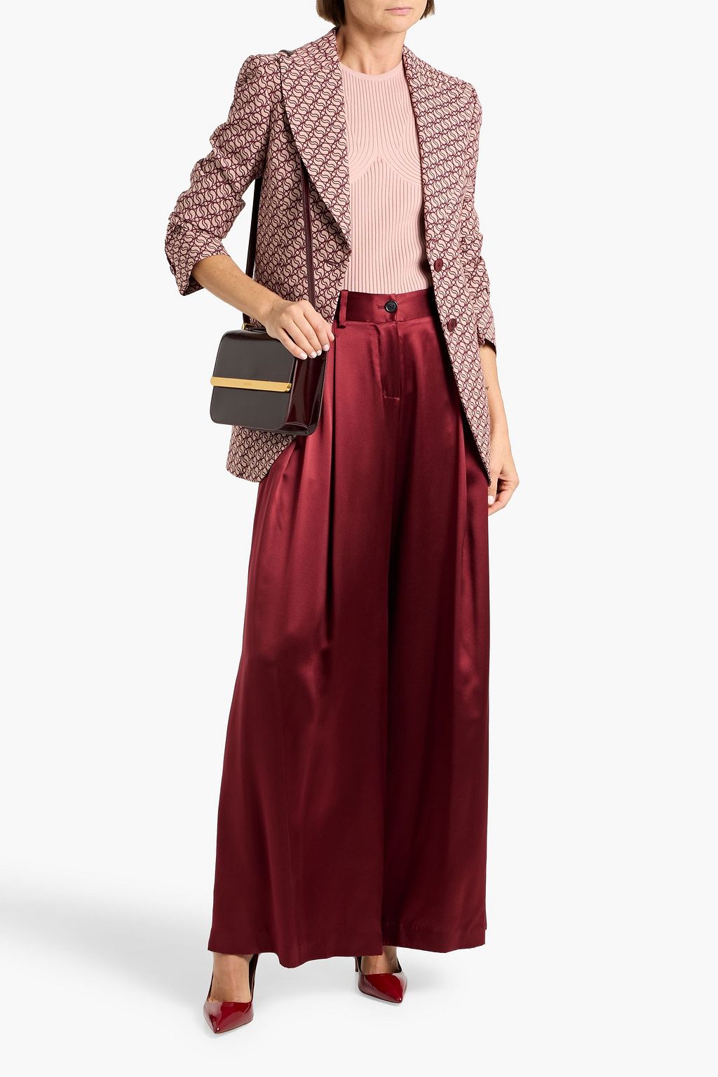 STELLA MCCARTNEY Wool-blend jacquard blazer