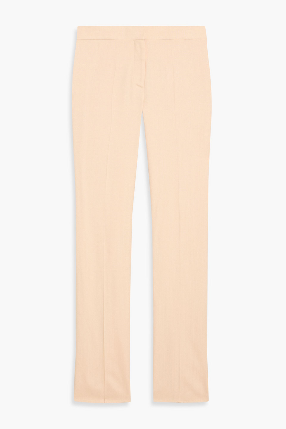Stella Mccartney Grain De Poudre Straight-leg Pants In Neutral