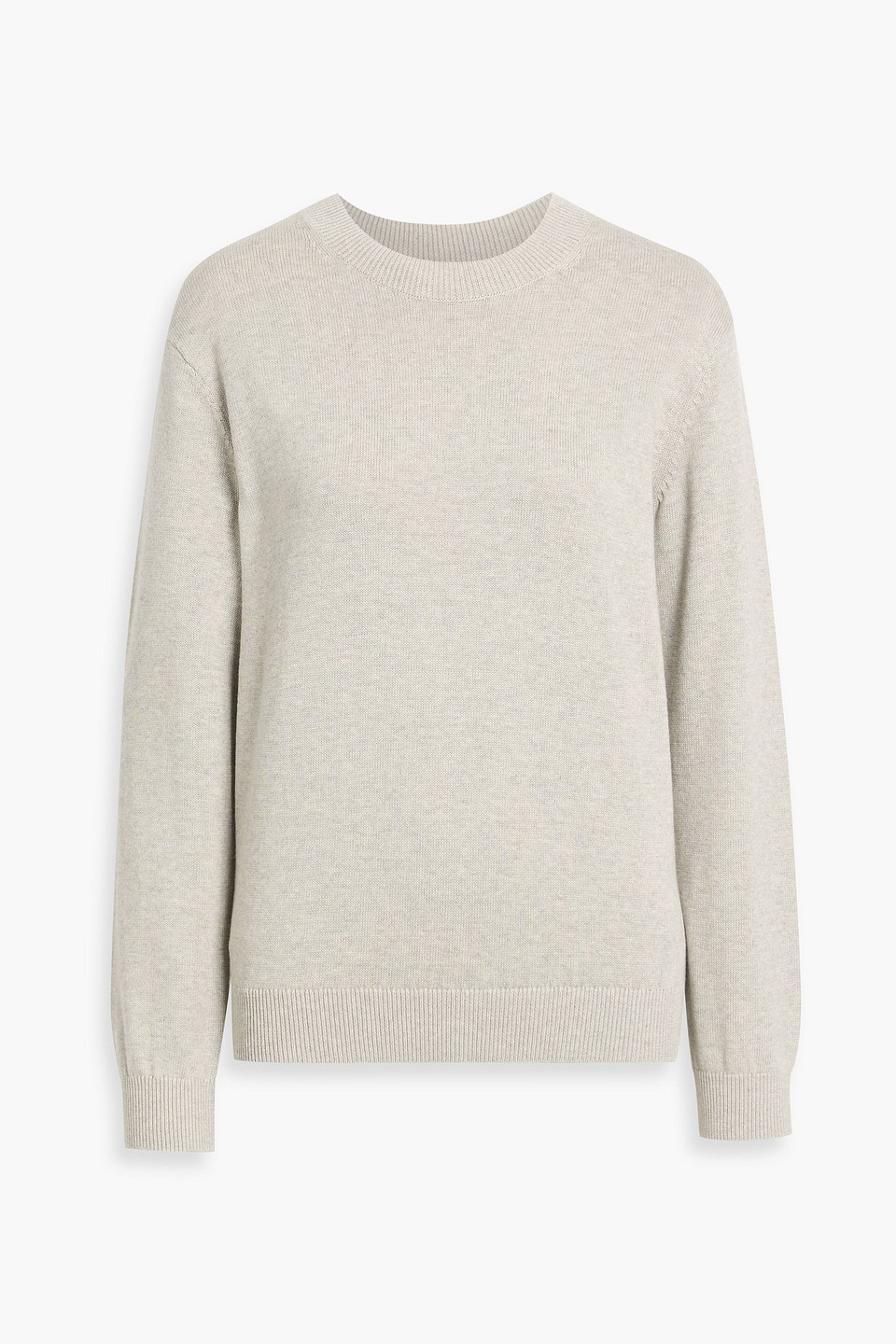 Theory Cotton And Cashmere-blend Sweater In White