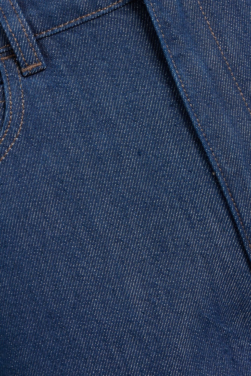 THEORY High-rise barrel-leg jeans