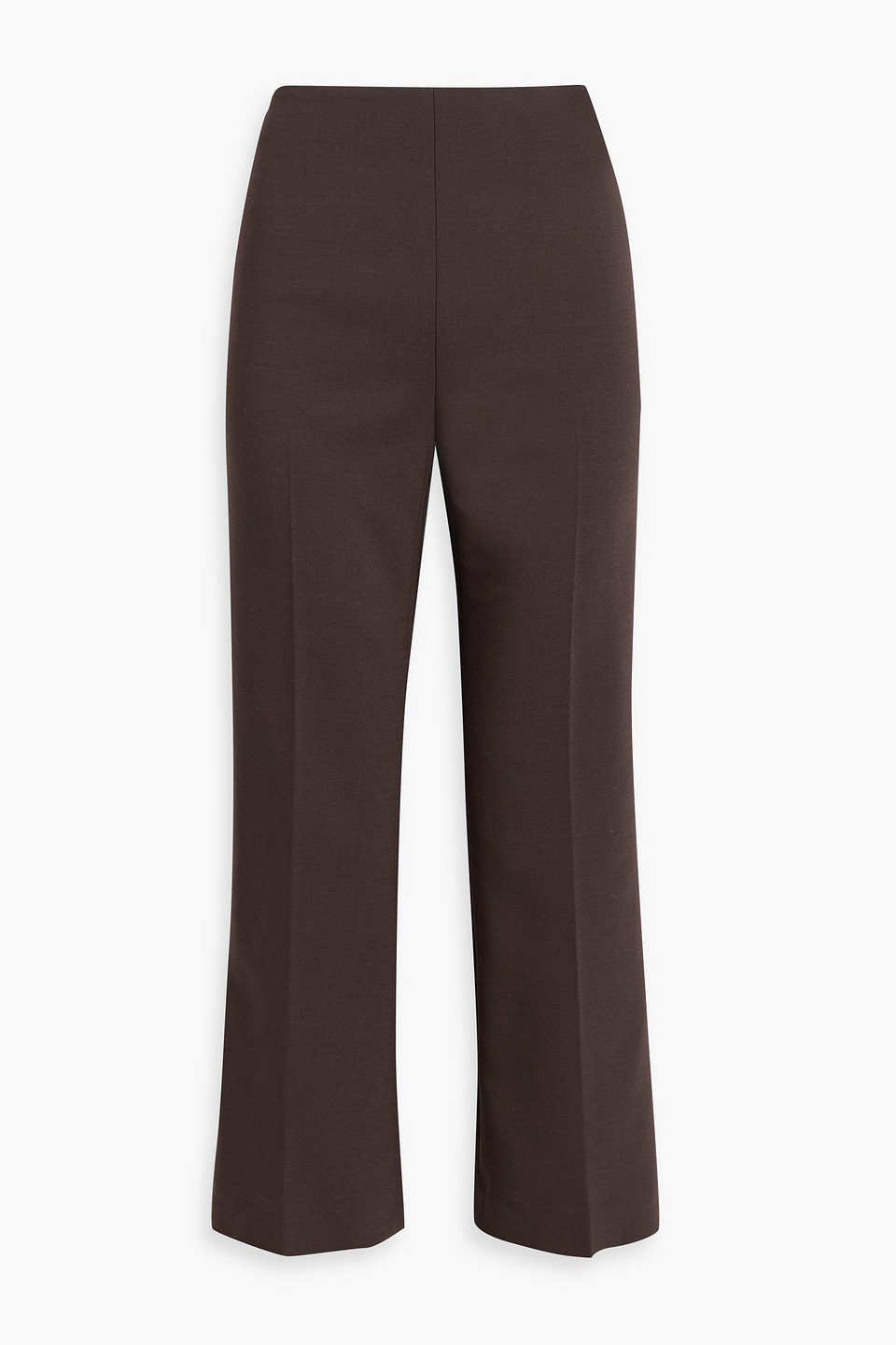 Theory Woven Kick-flare Pants In Brown