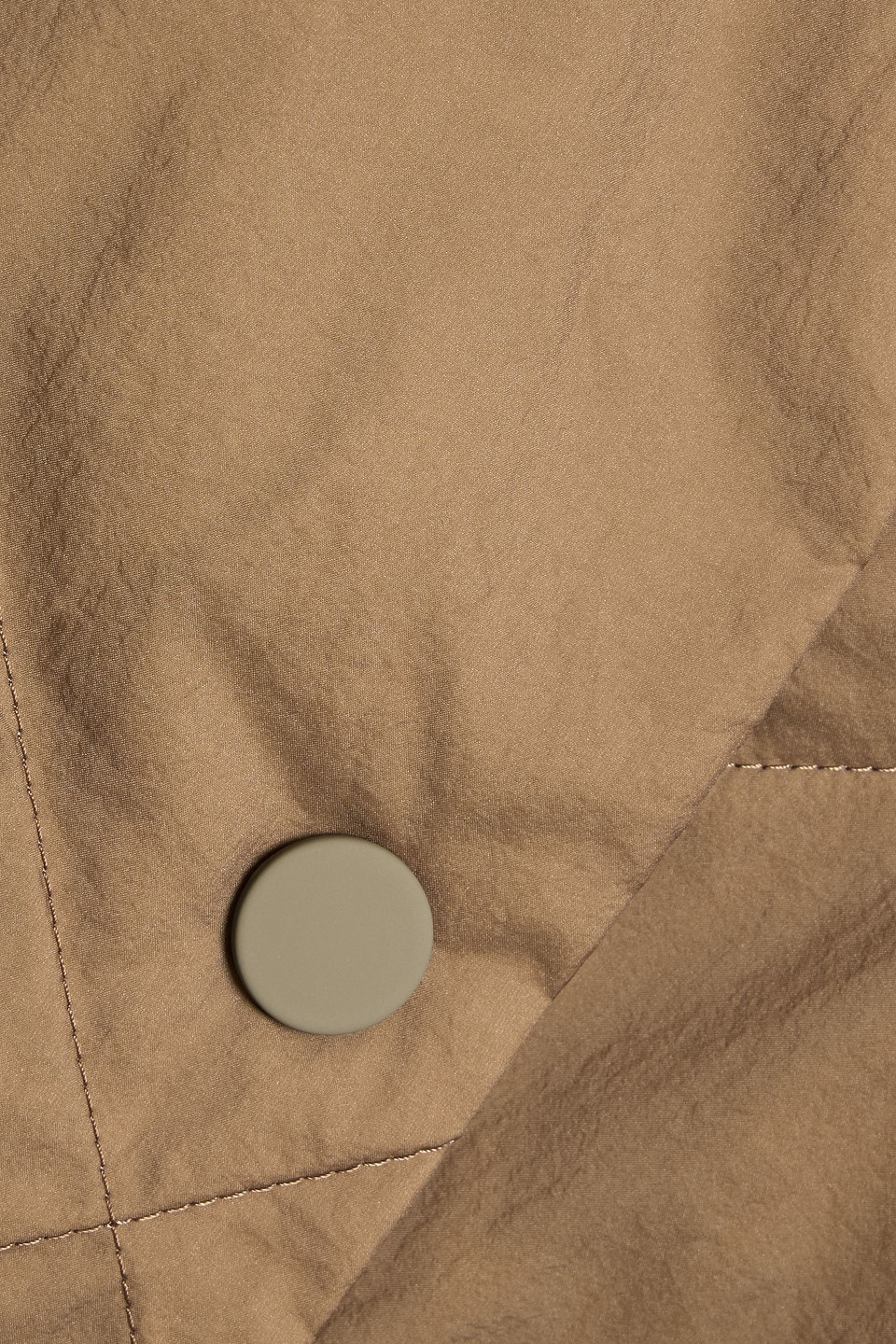 Theory Quilted Shell Down Jacket In Brown