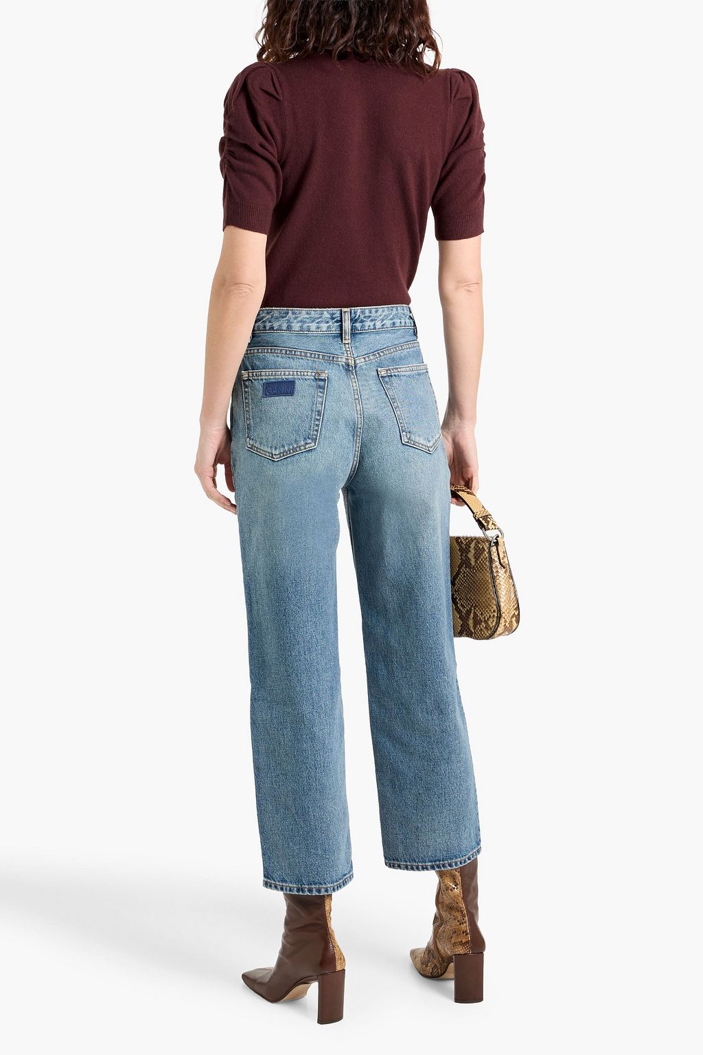 FRAME Frankie ruched wool-blend sweater