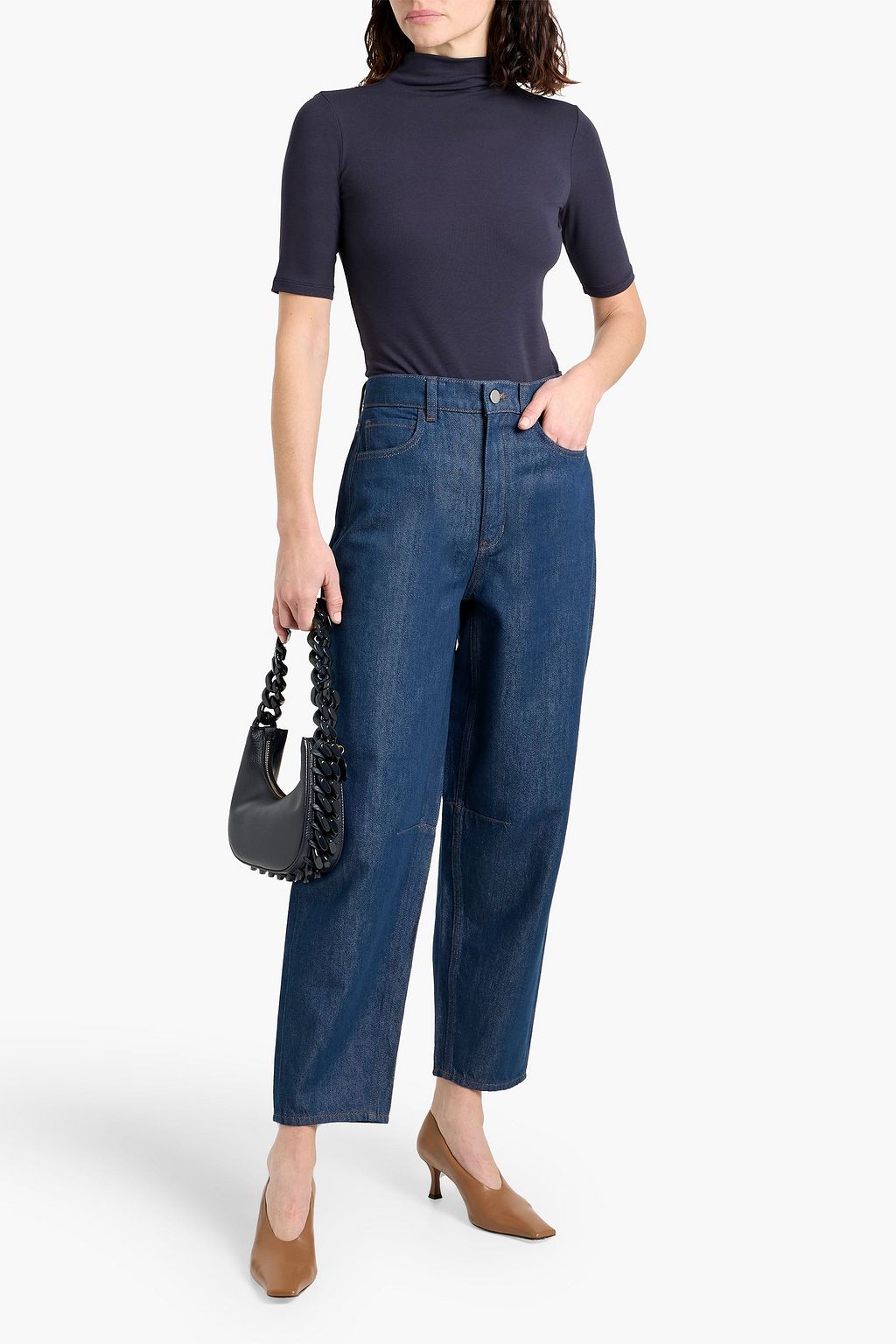 THEORY Stretch-jersey turtleneck top