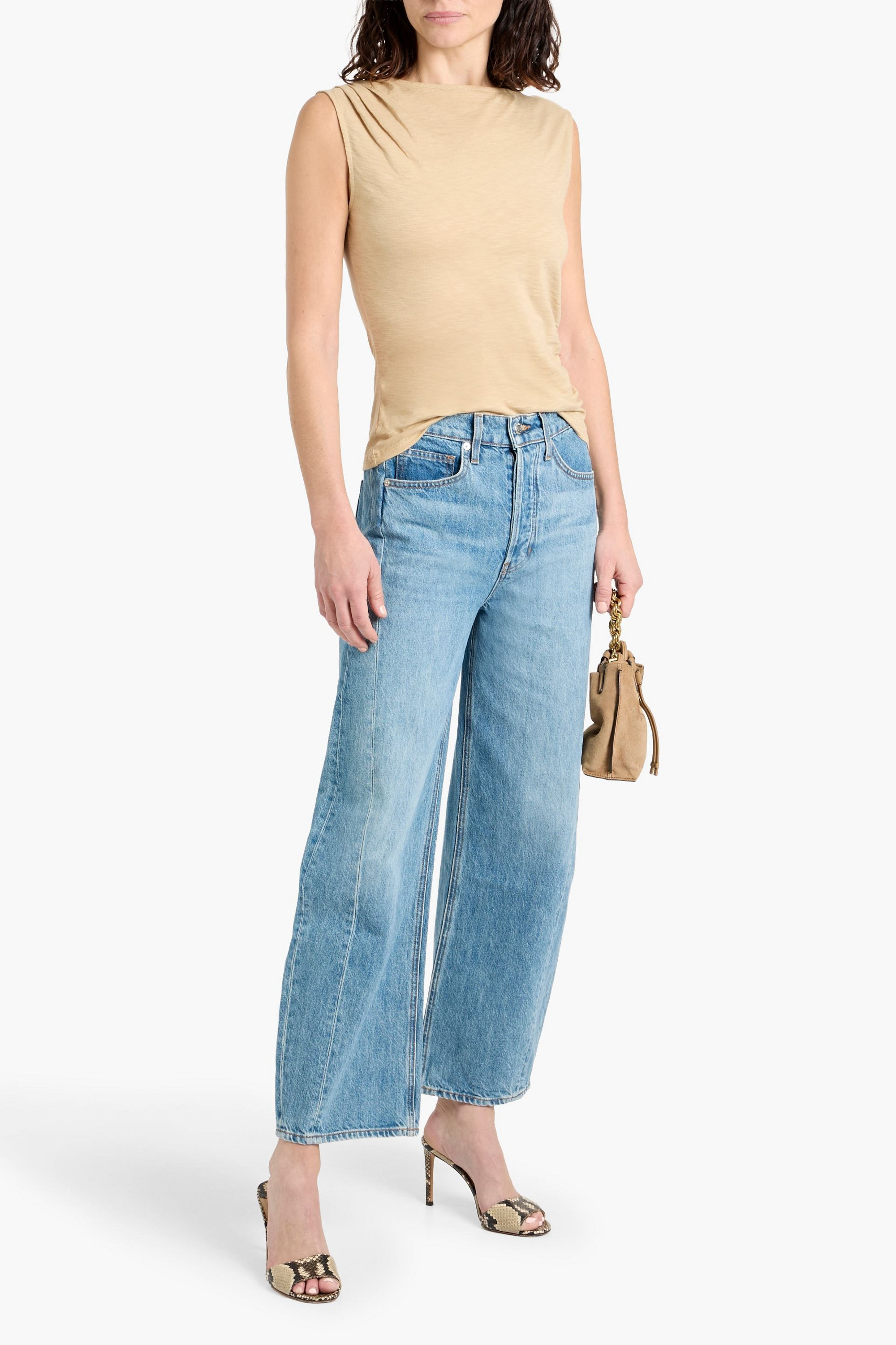 Veronica Beard Ryder high-rise barrel-leg jeans
