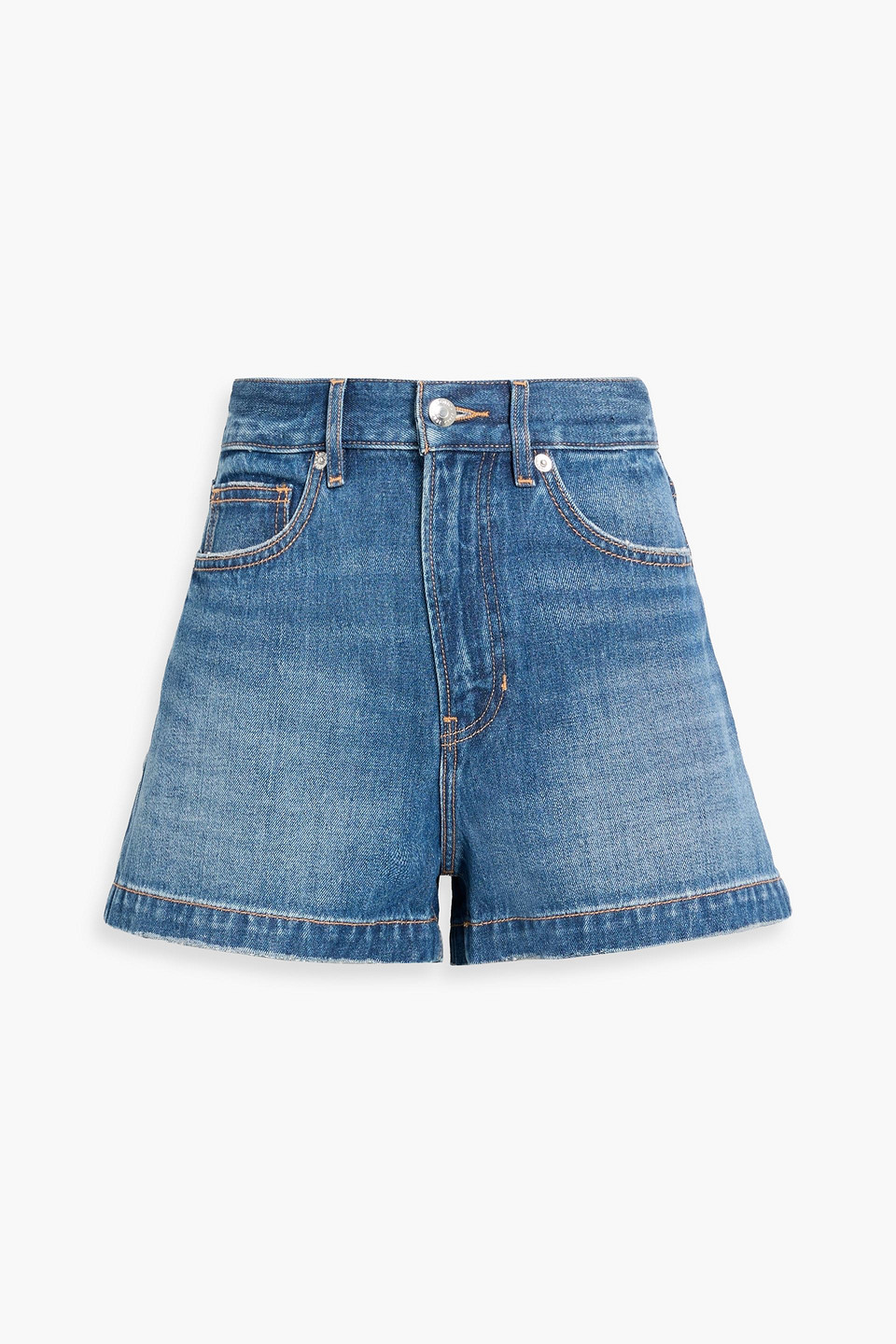 Veronica Beard Timmi Denim Shorts In Blue