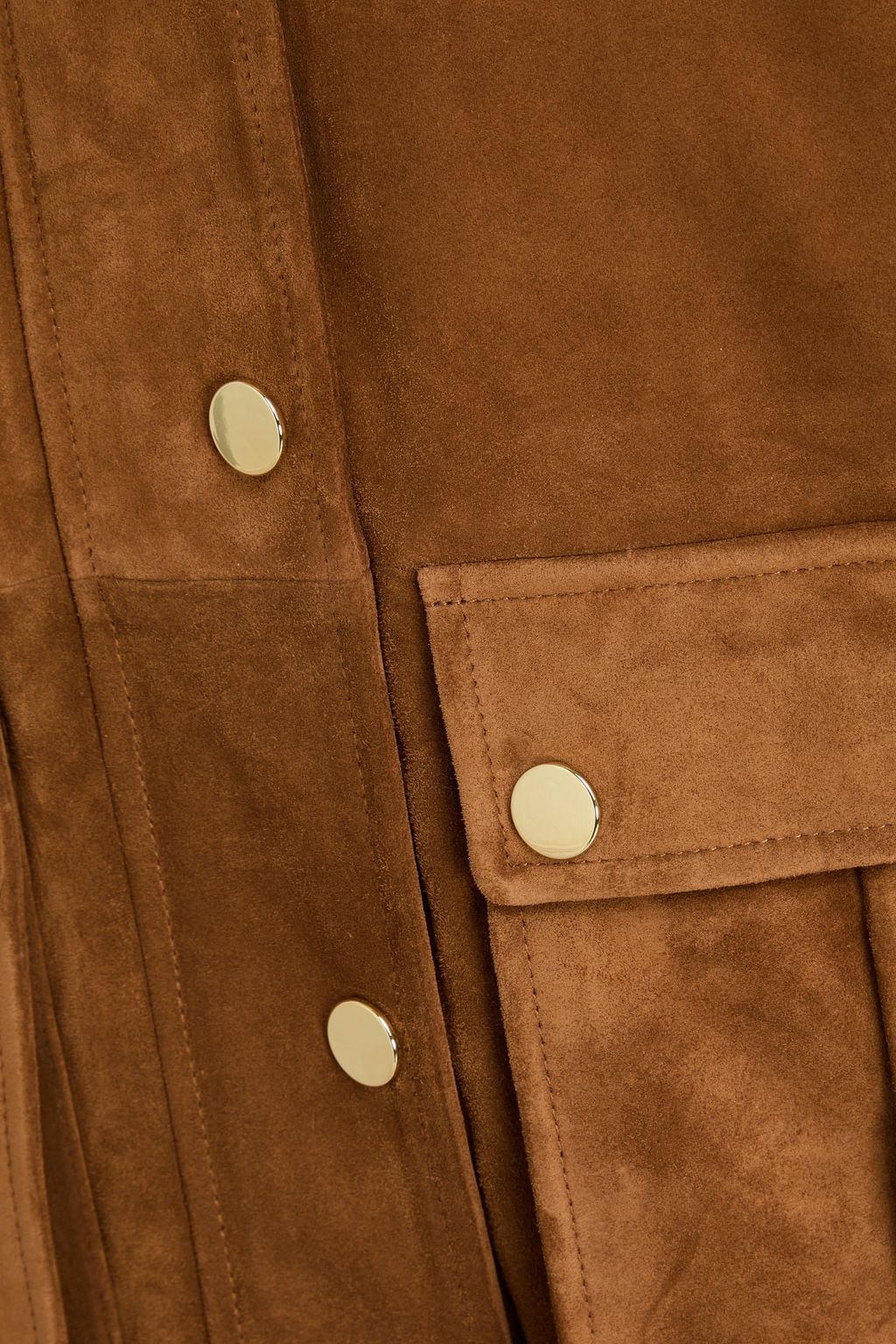 VERONICA BEARD Suz Dickey leather-trimmed suede jacket