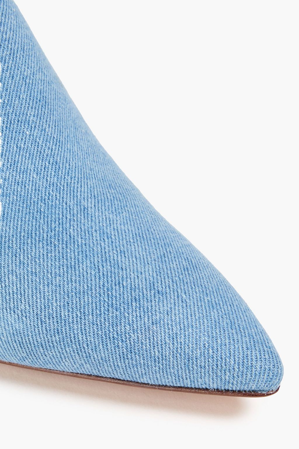 VINCE. حذاء ميول "بينيلوب" من الدنيم بحواف منسّلة