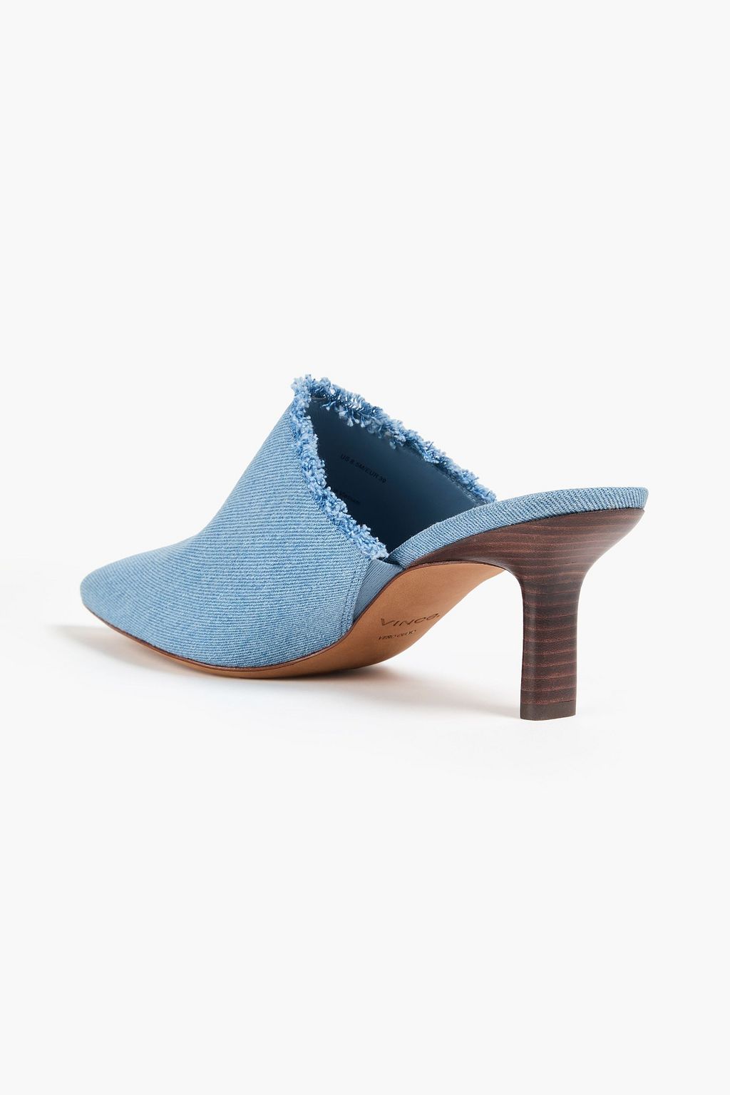 VINCE. حذاء ميول "بينيلوب" من الدنيم بحواف منسّلة