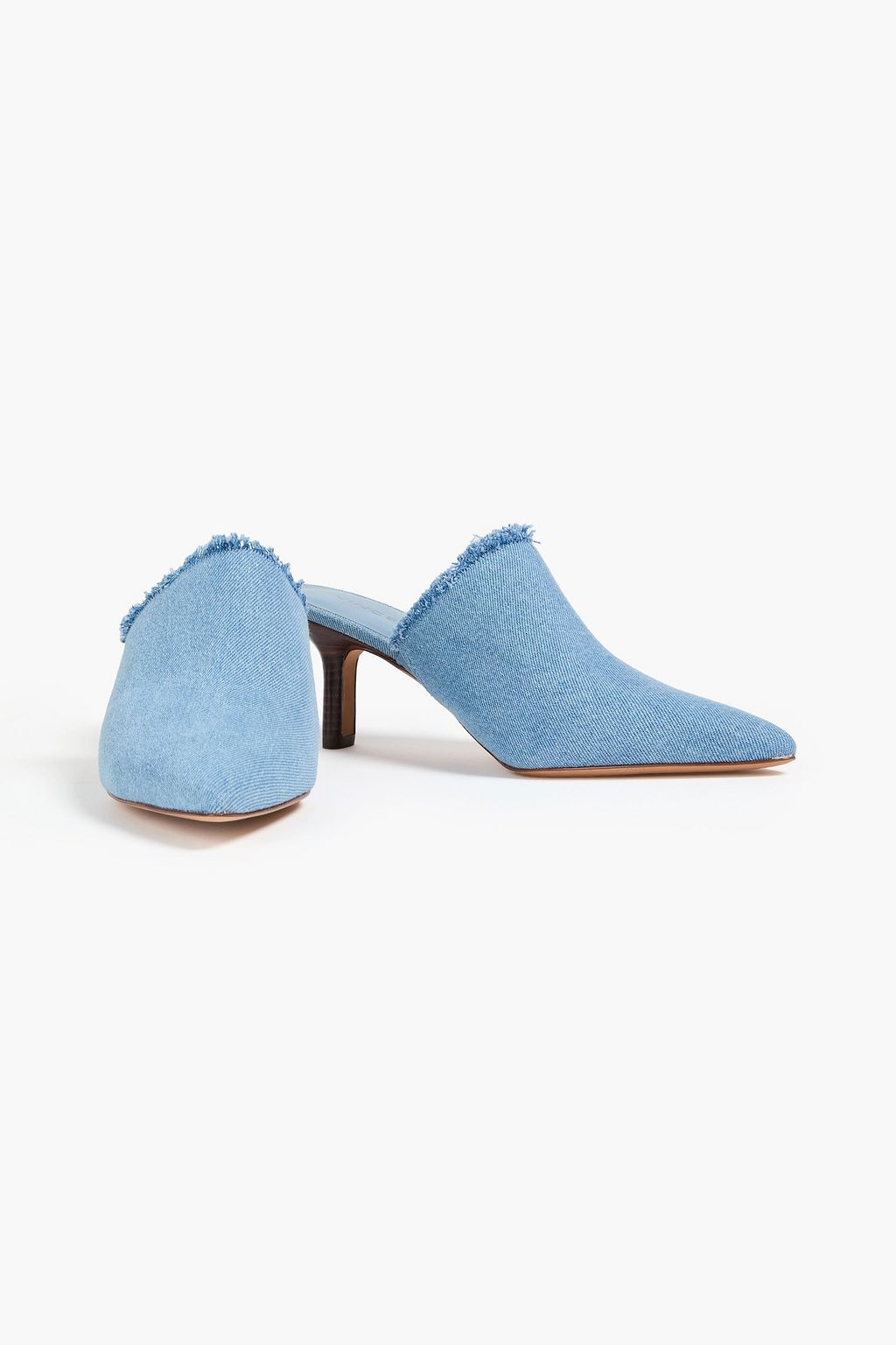 VINCE. حذاء ميول "بينيلوب" من الدنيم بحواف منسّلة