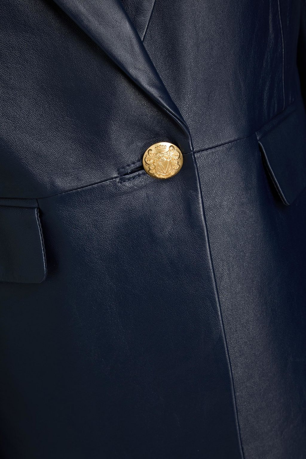 VERONICA BEARD Vega Dickey leather blazer