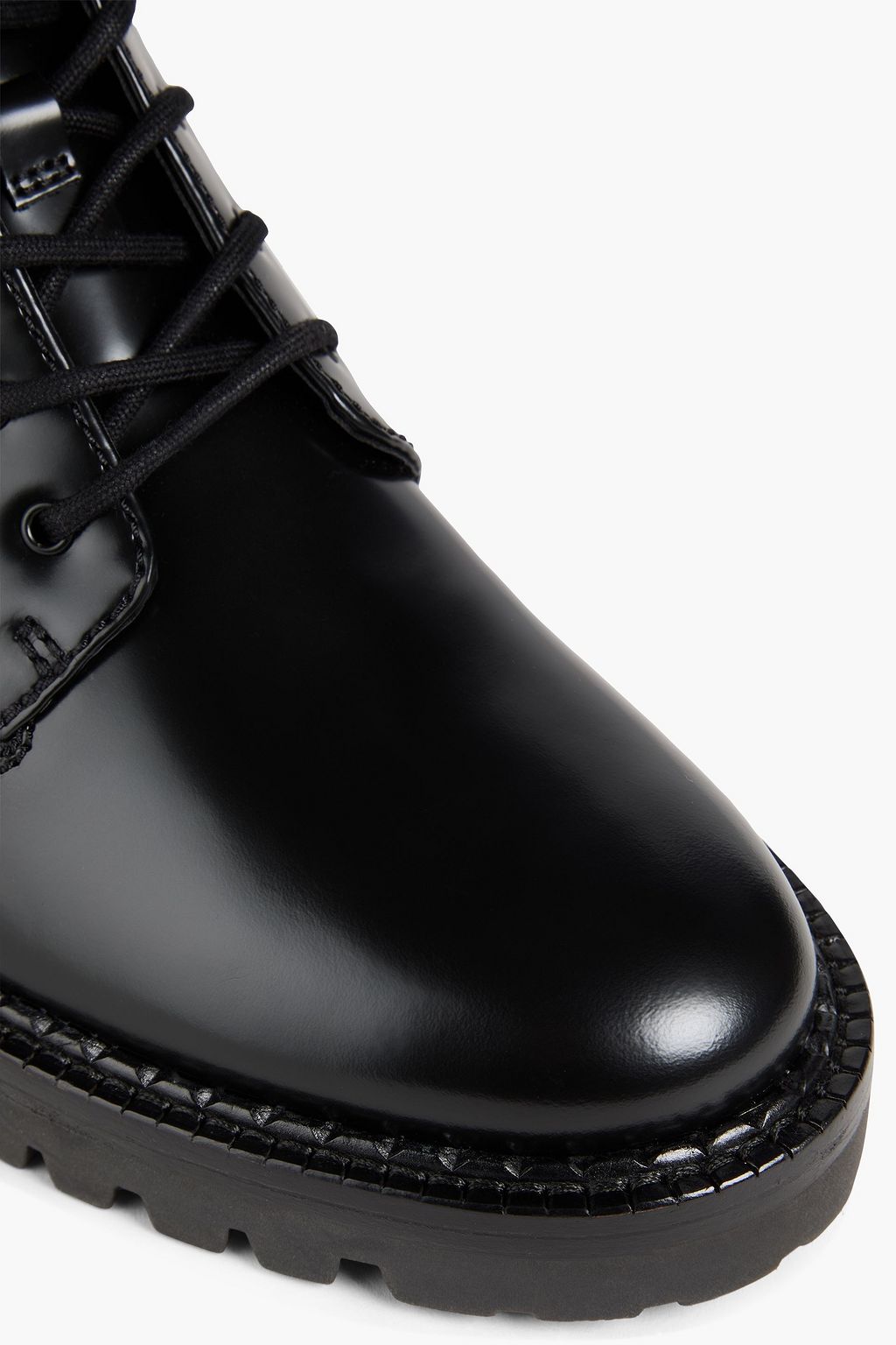 VINCE. حذاء بوت Cabria من الجلد اللامع