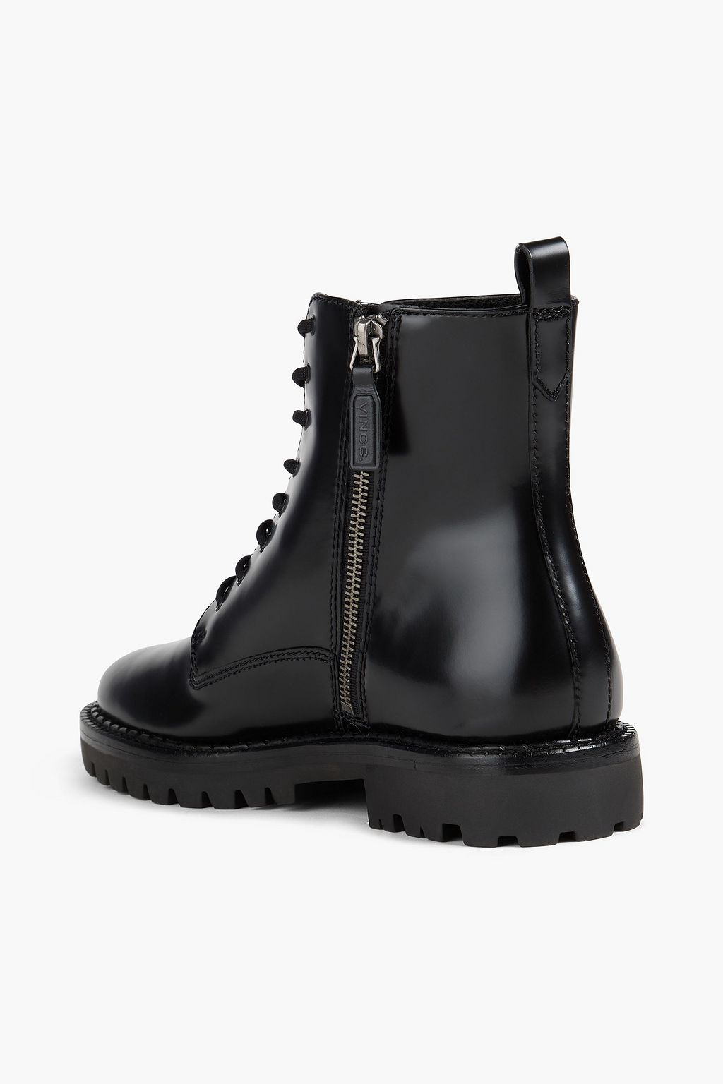 VINCE. حذاء بوت Cabria من الجلد اللامع