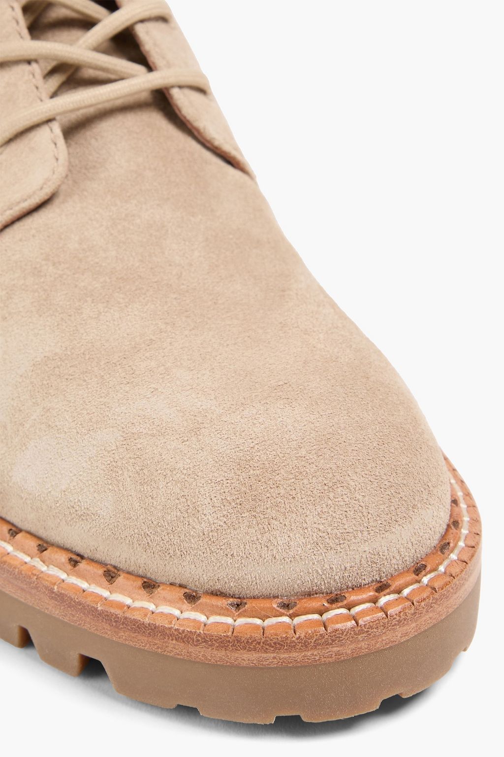 VINCE. حذاء بوت كومبات "كابريا" من الجلد السويدي