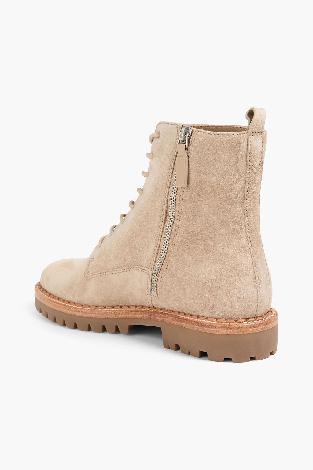 VINCE. حذاء بوت كومبات "كابريا" من الجلد السويدي