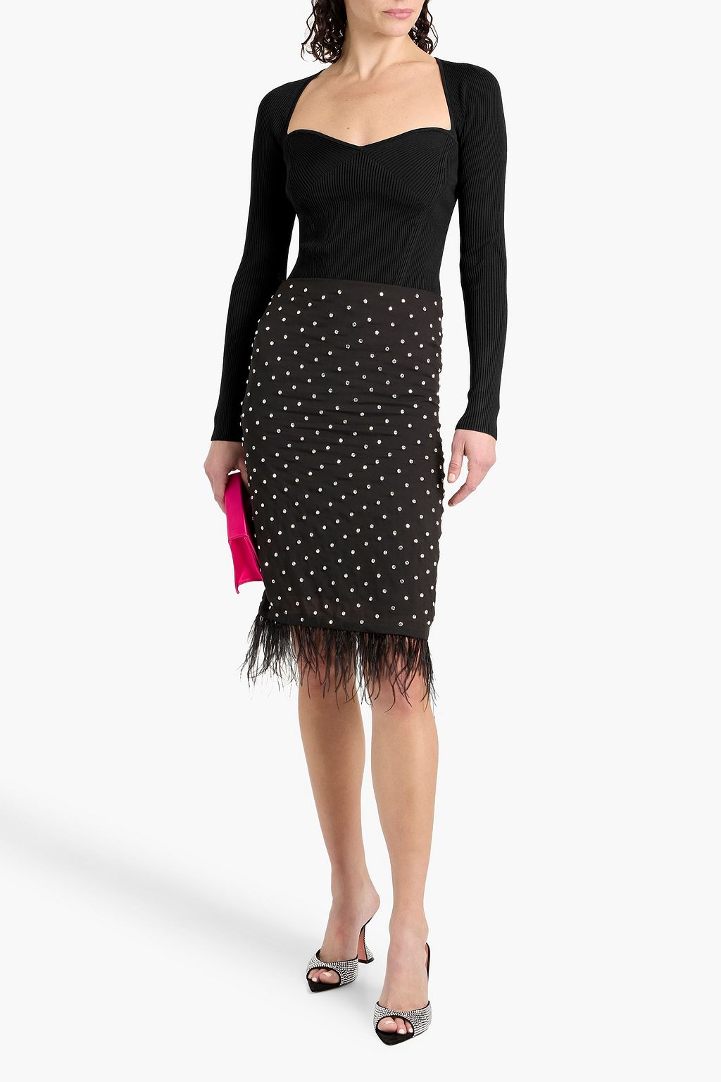 SIMKHAI Giuliana ribbed-knit top