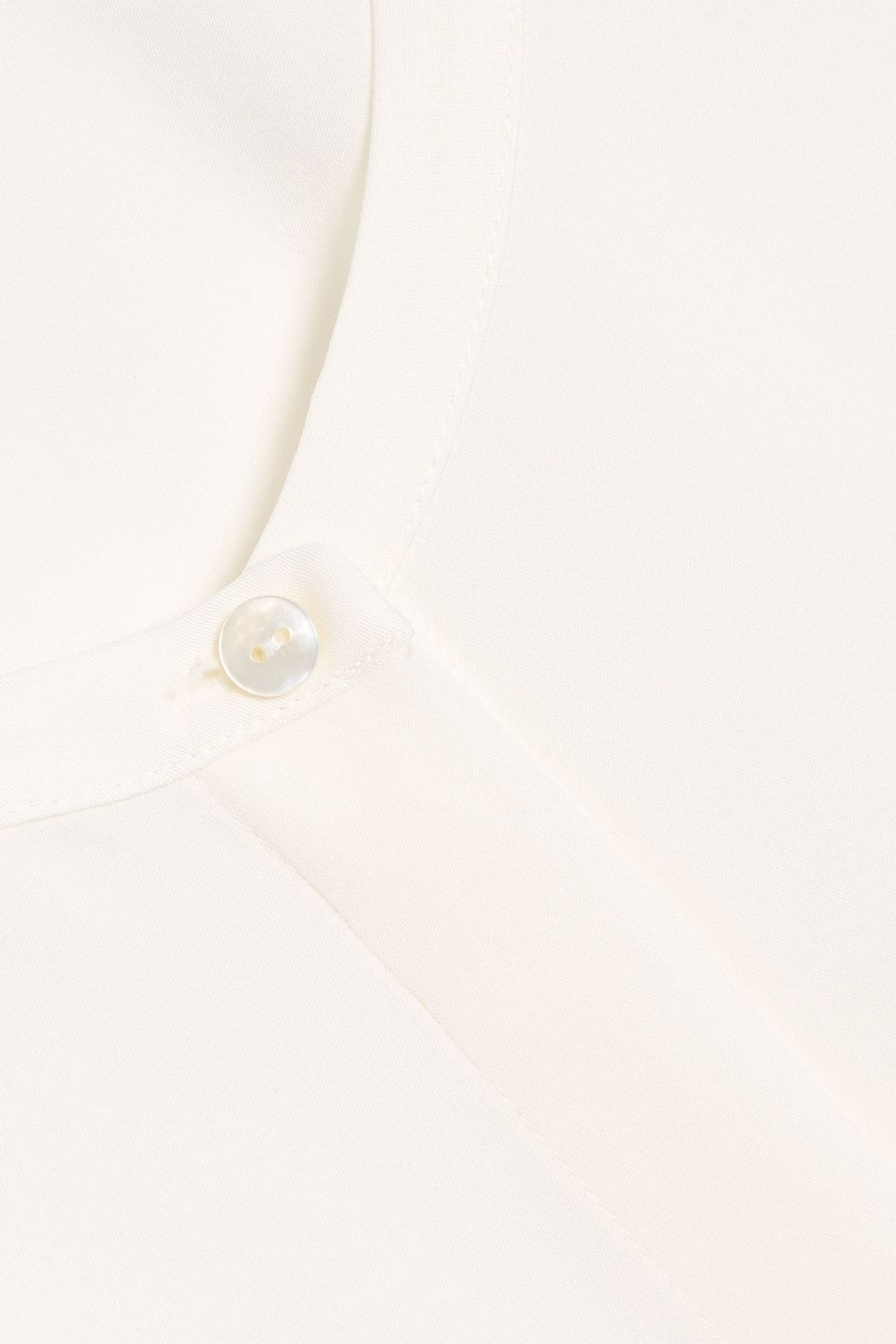 THEORY Ruffled silk crepe de chine top