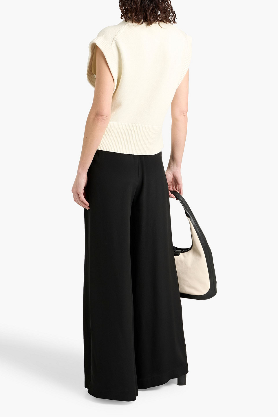 Simkhai Erin Cotton And Cashmere-blend Vest In White