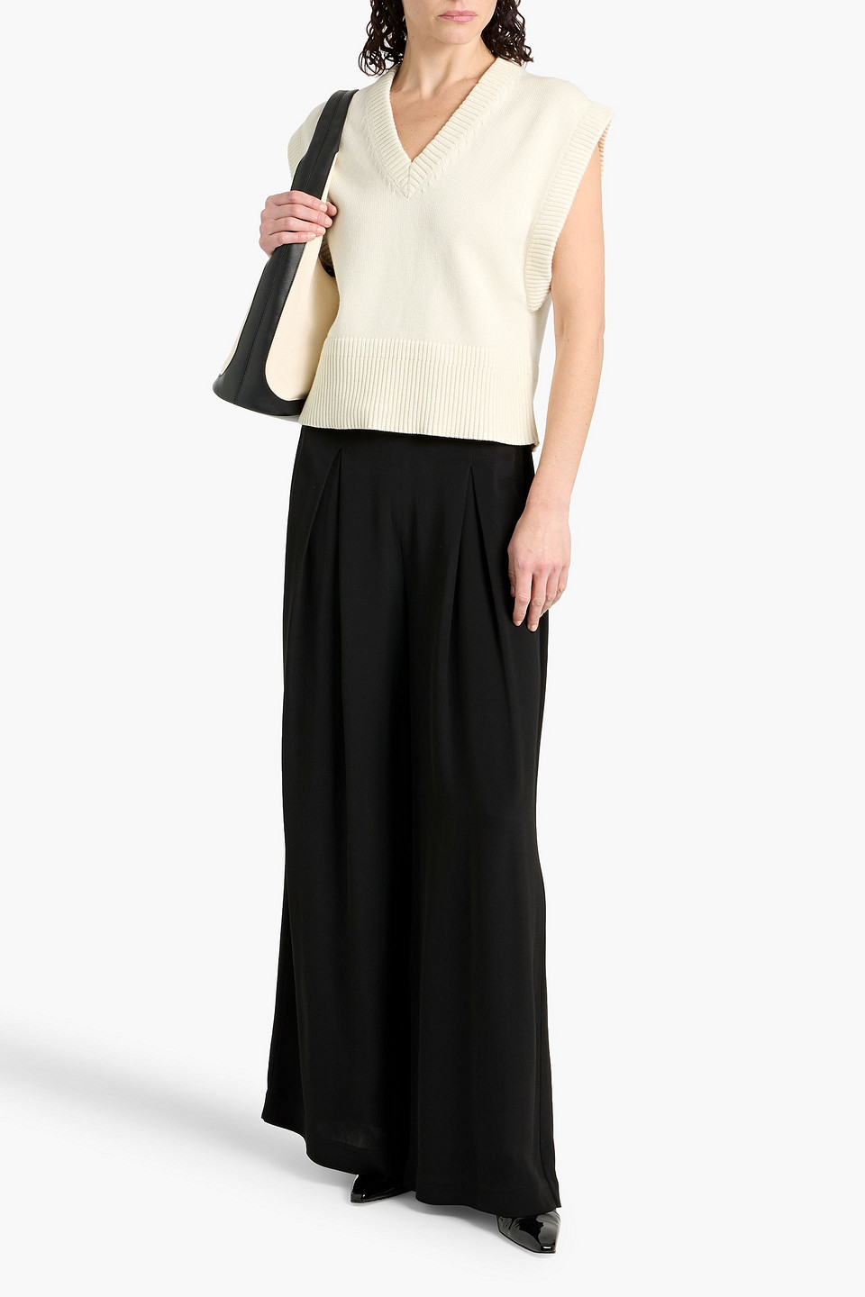 Simkhai Erin Cotton And Cashmere-blend Vest In White