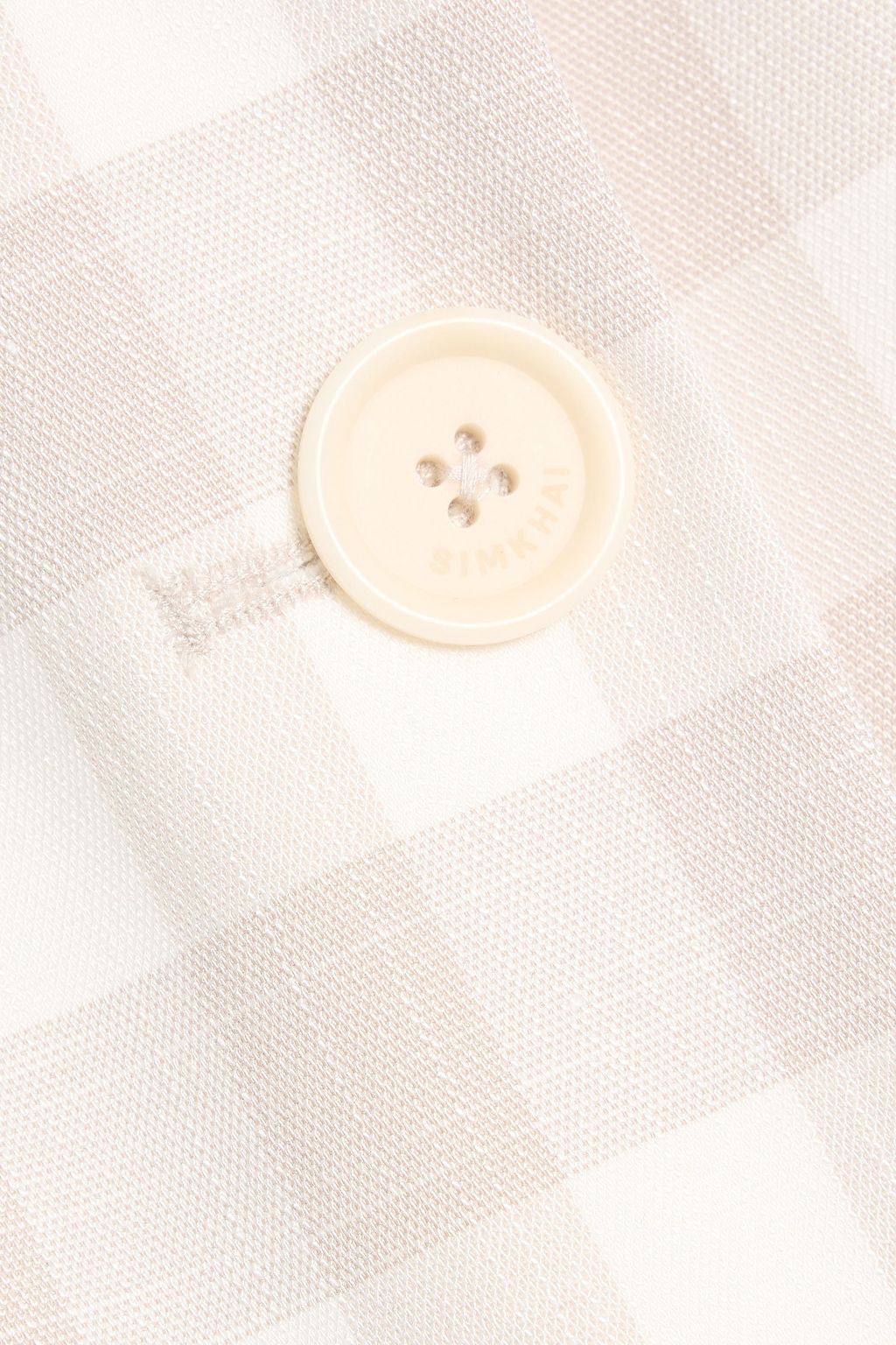 SIMKHAI Calliope gingham woven vest