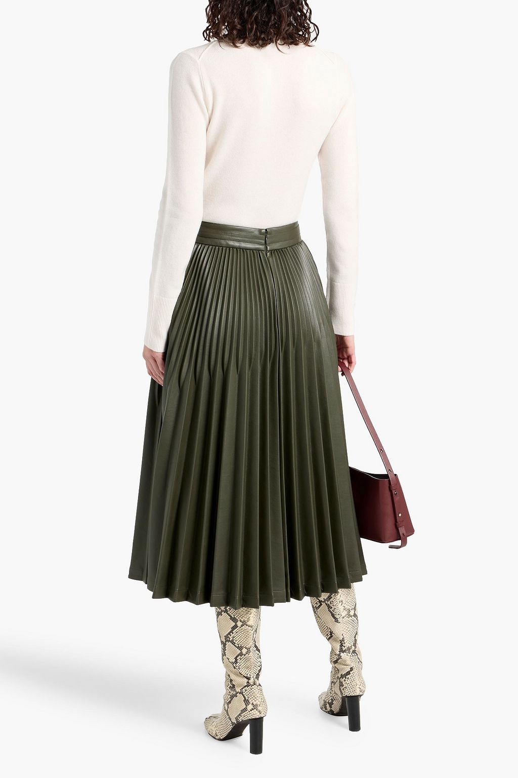 SIMKHAI Nuha wool and cashmere-blend turtleneck sweater