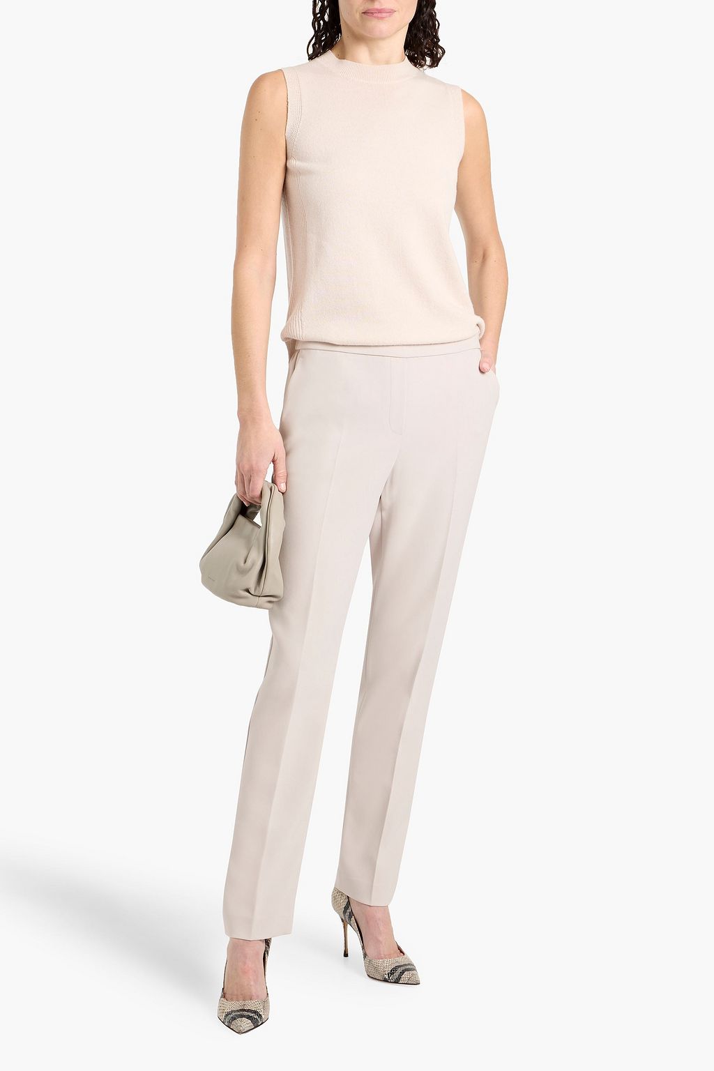 THEORY Treeca crepe slim-leg pants