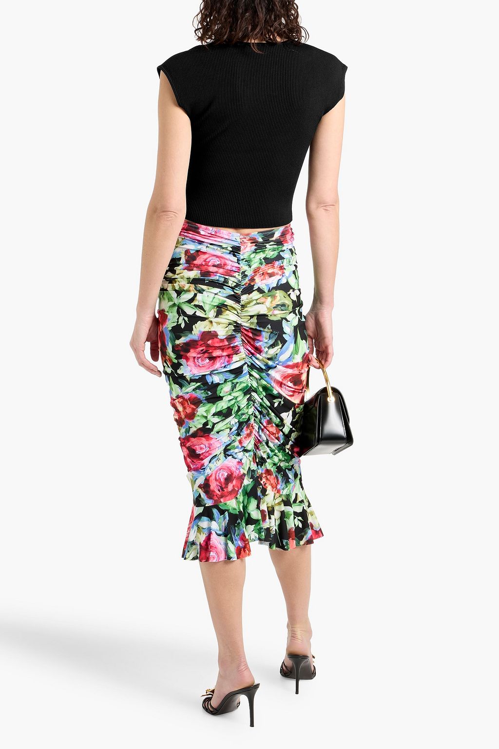 SIMKHAI Abia cropped ribbed-knit top