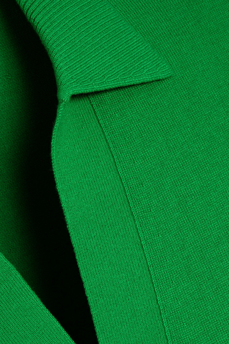 Simkhai Cotton And Cashmere-blend Polo Sweater In Green