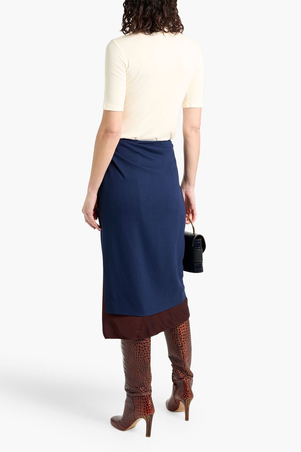 THEORY Stretch-jersey turtleneck top