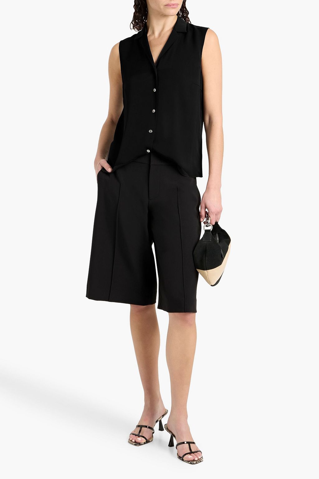 THEORY Silk crepe de chine shirt